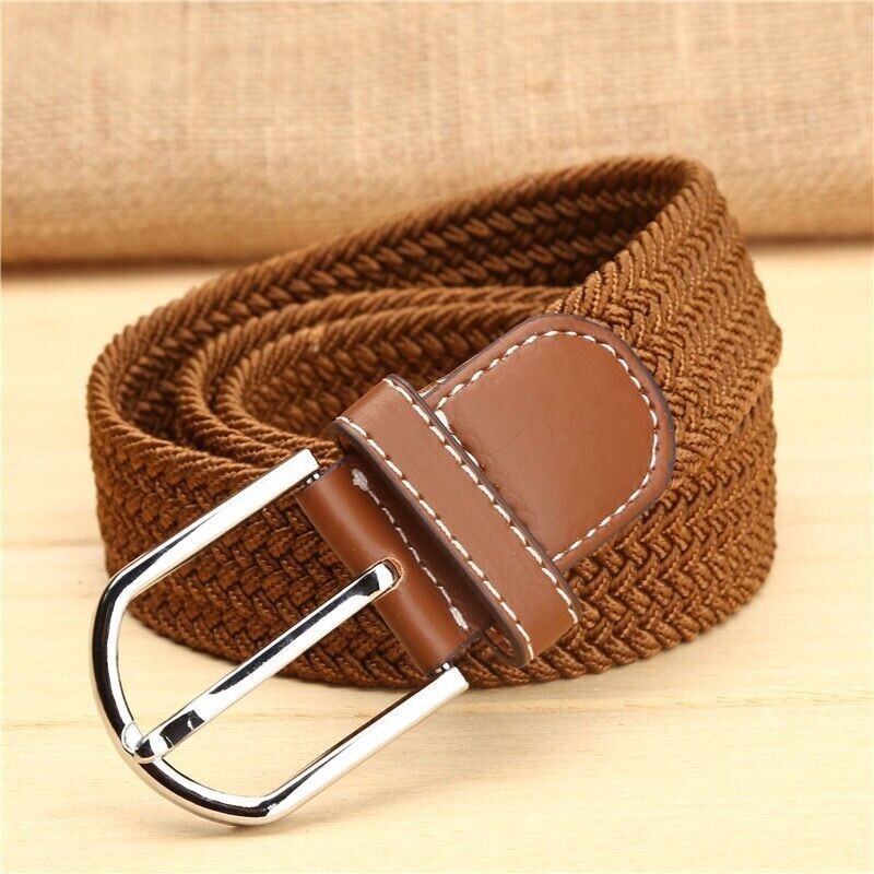 Elastic Fabric Braided Belt,Enduring Stretch Woven Belt for Unisex Men/Women/Jun