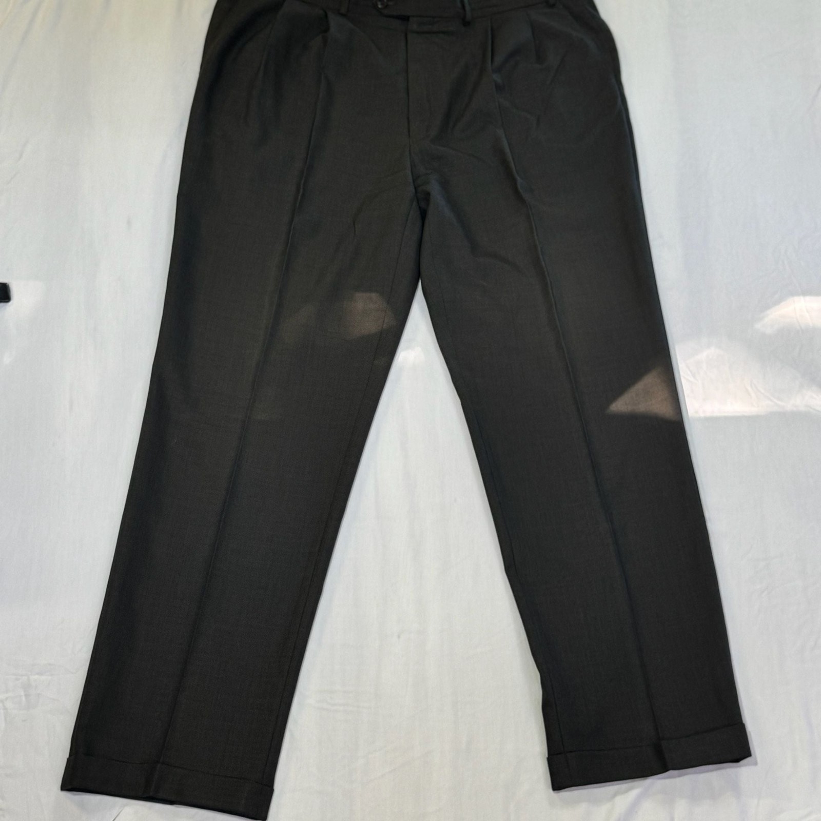 Lauren Ralph Lauren Grey Pure New Wool Two-Button Suit Set