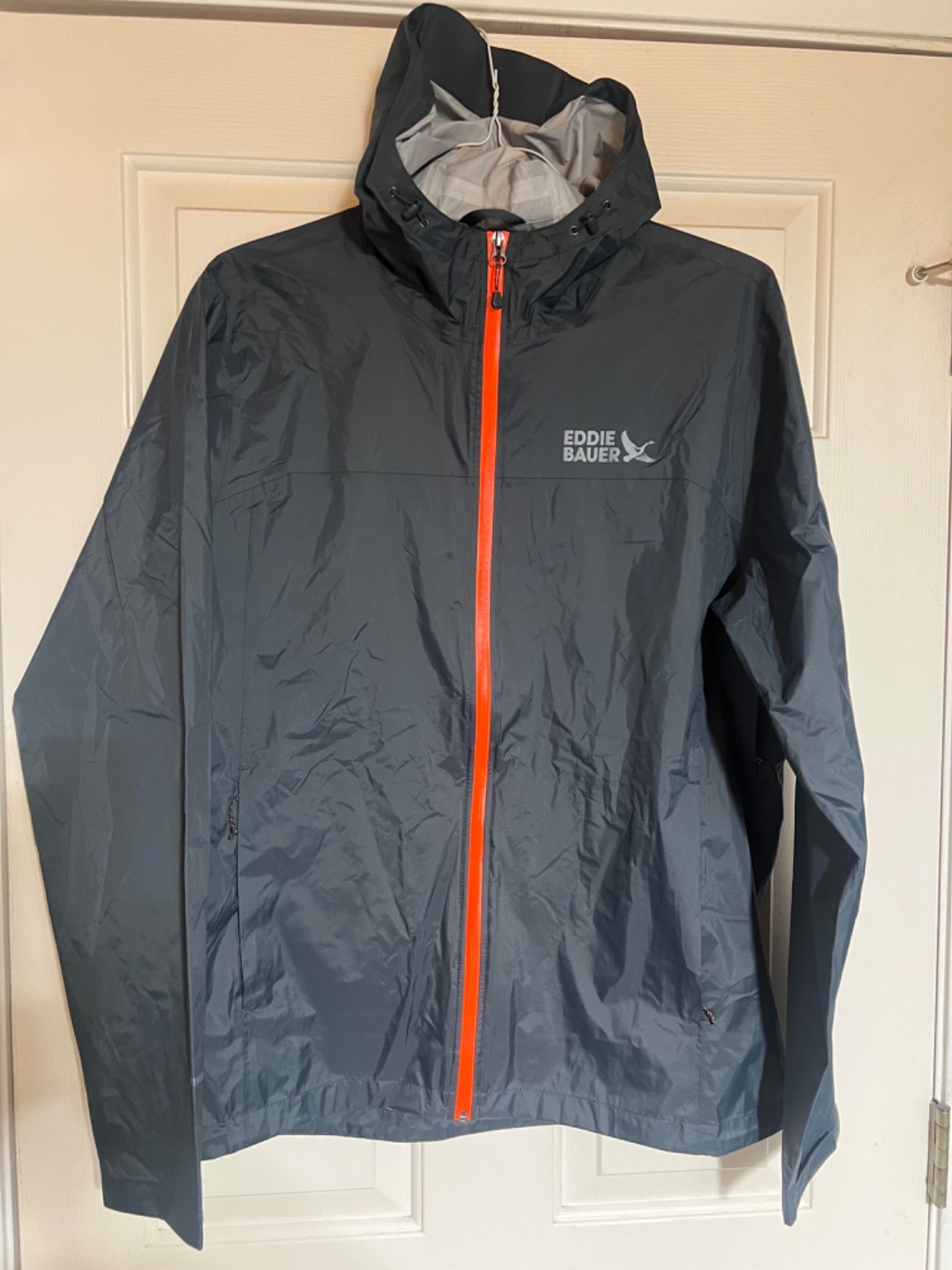 Men’s Eddie Bauer Cloud Cap Waterproof Rain Shell- Storm, Large