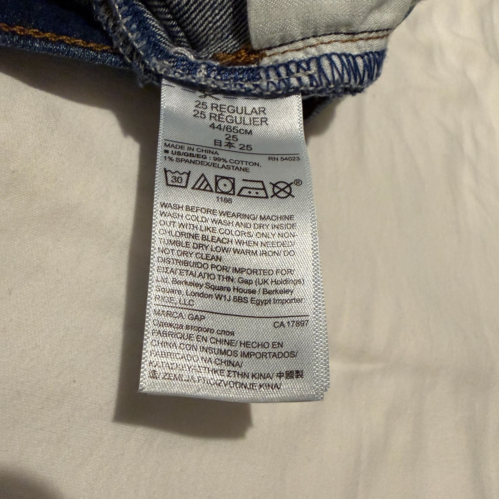 Gap 1969 Mid-Rise True Skinny Ankle Jeans in Dark Wash Size 25 R