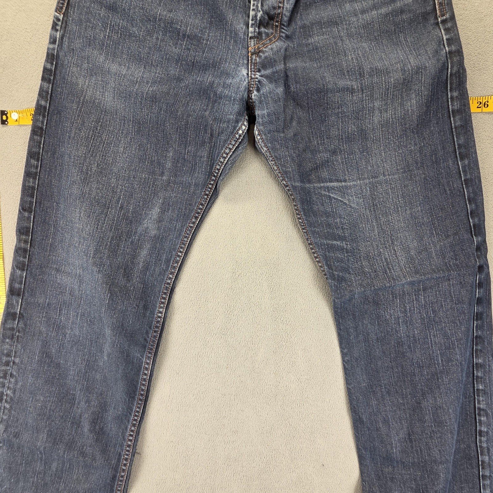 Diesel Jeans Mens 31×32 Blue Larkee Relaxed Straight Button Fly Denim 0088Z