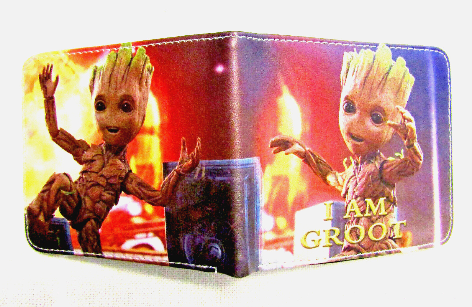 I Am Groot Baby Groot Wallet Guardian of the Galaxy Multi-Colored Bi-Fold NWT