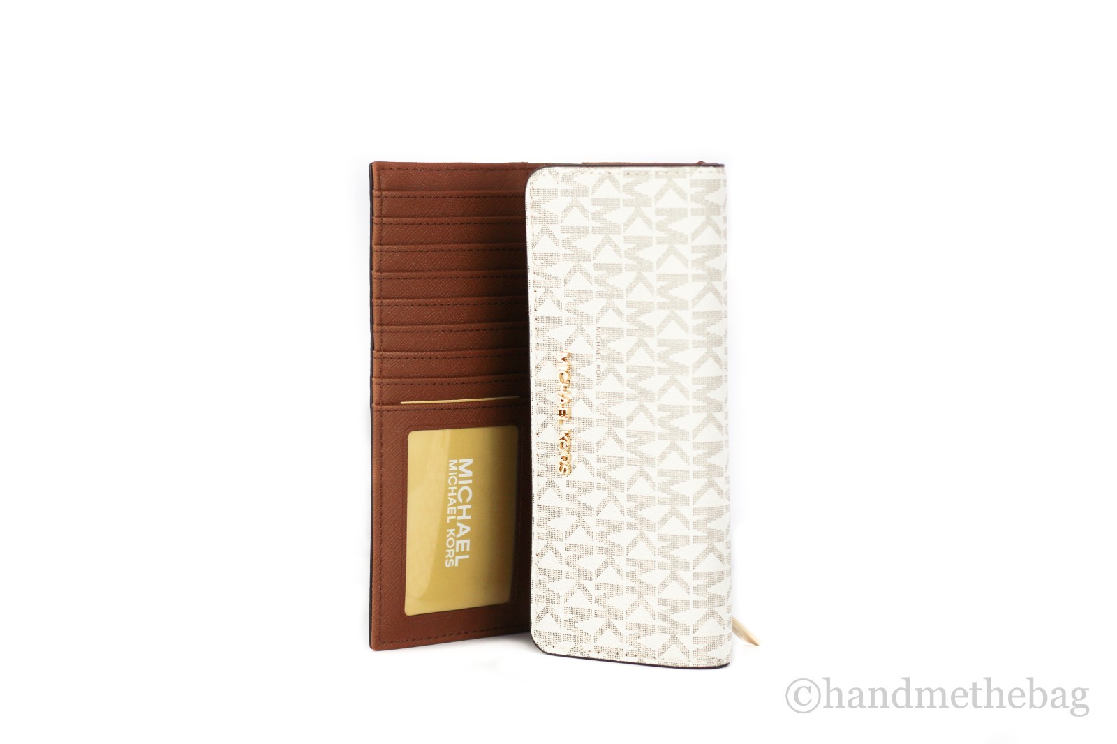 Michael Kors Jet Set Travel Large Leather Trifold Wallet