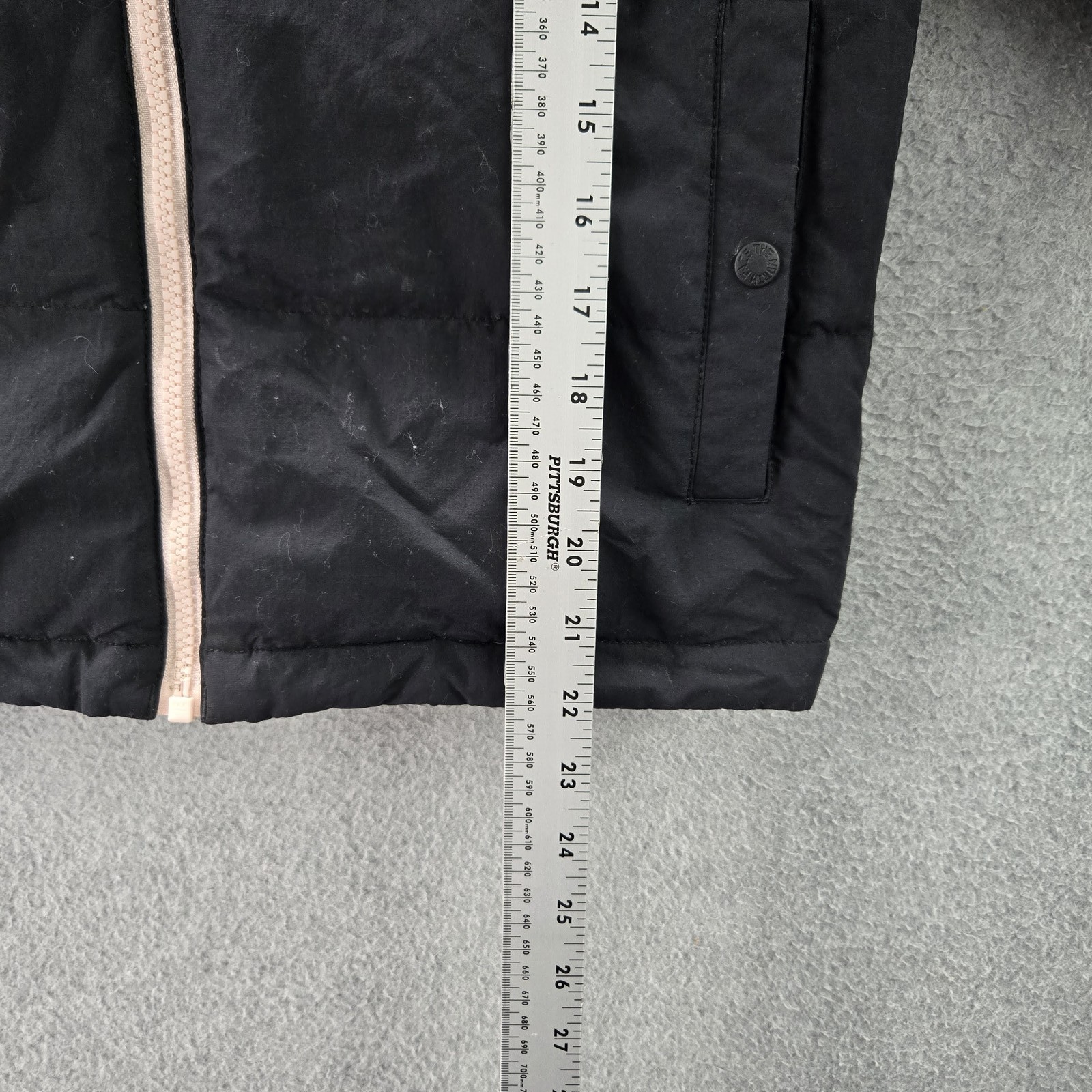 The North Face Boy Jacket M Black Nylon Polyester Colorblock Puffer Down