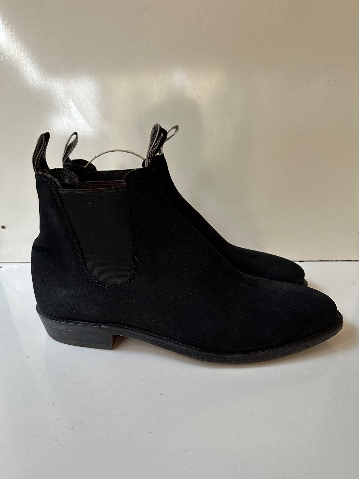 R.M.Williams Craftsman Suede Black Men’s Ankle Boots UK 8.5 USA 9.5