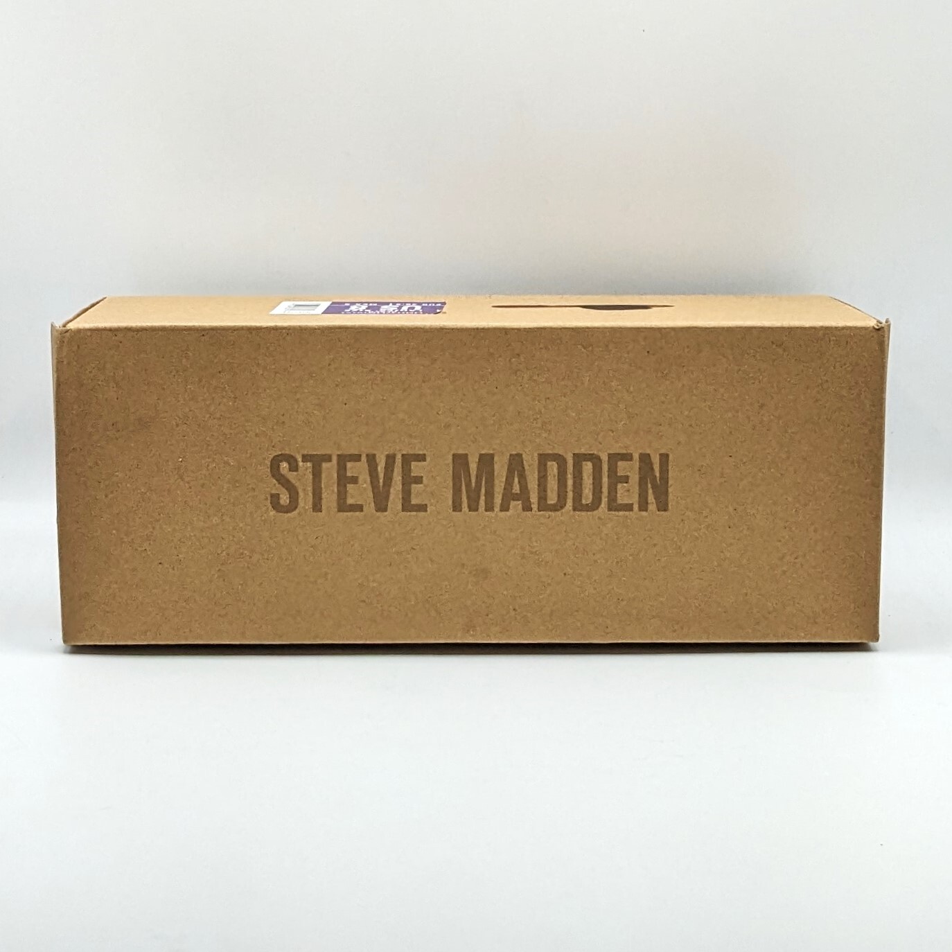 Steve Madden’s LIMITT Women’s Cross Textured Black Leather Flat Mule Sandal NEW