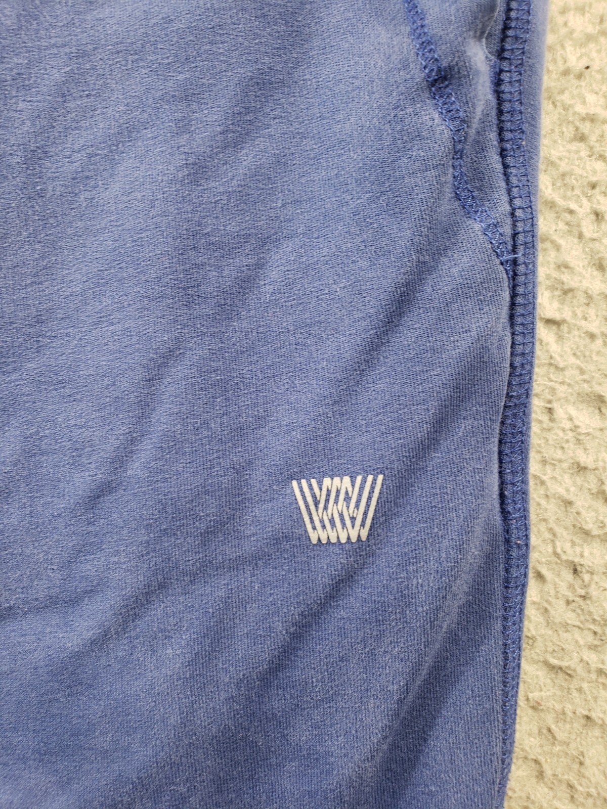 Mack Weldon Jogger Pants Men’s Large Blue Daily Wear Sweatpants Stretch Distress