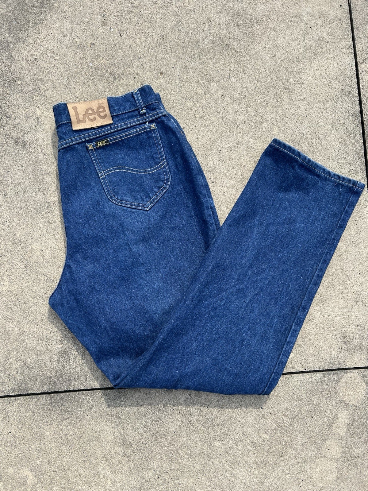 80s Made in USA Lee Riders Straight Leg Relaxed Fit Blue Denim Jeans 36×32‼️‼️‼️