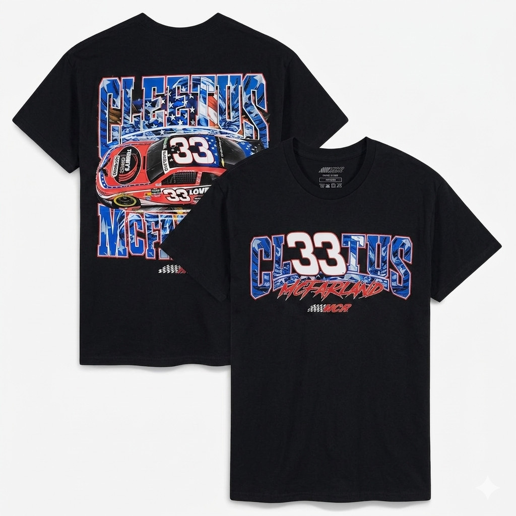 Cleetus McFarland Car Wash Racing Shirt Heather Gray Motorsport Tee