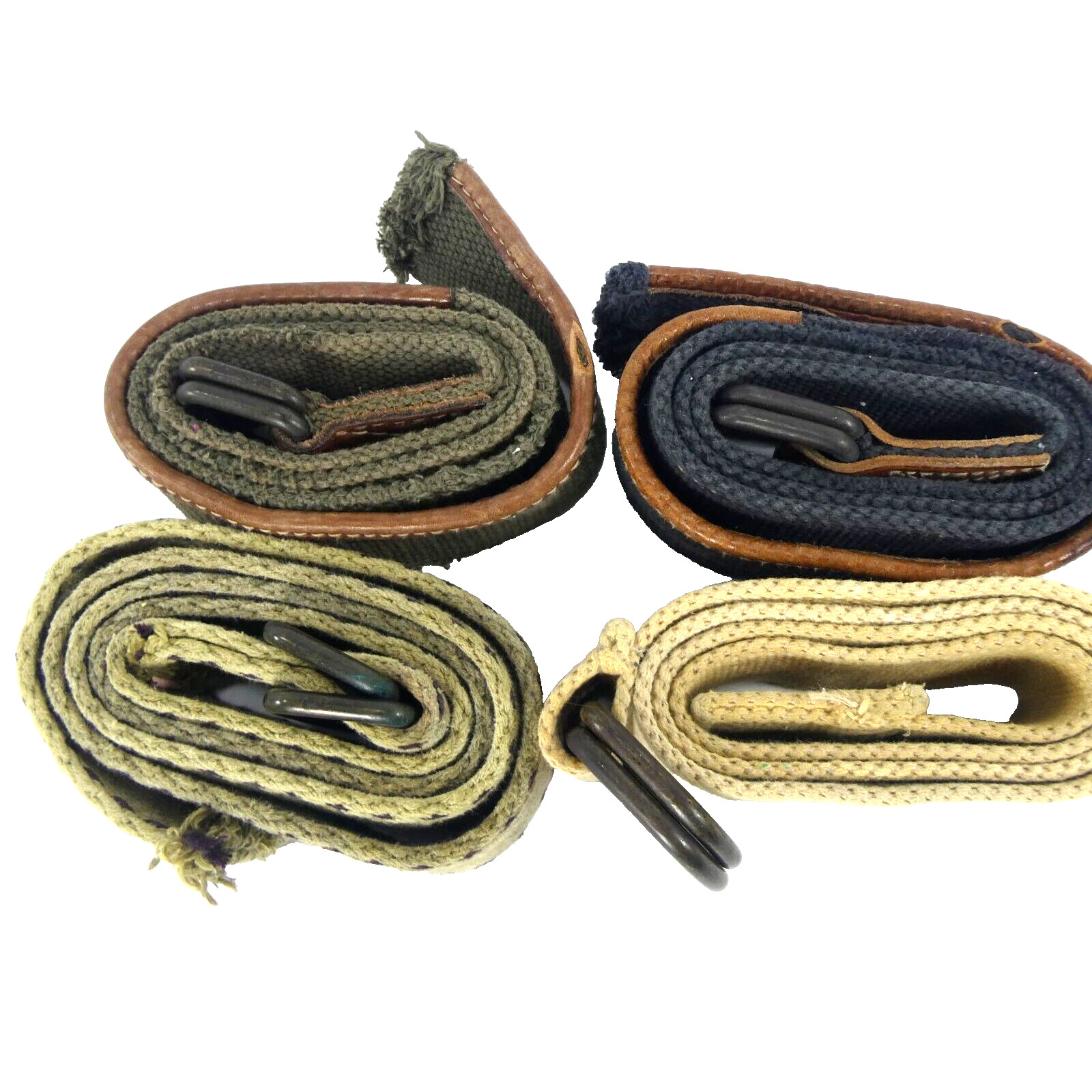 Lot of 4 Abercrombie Fitch American Eagle Men’s D Ring Canvas Belts 30 And 32