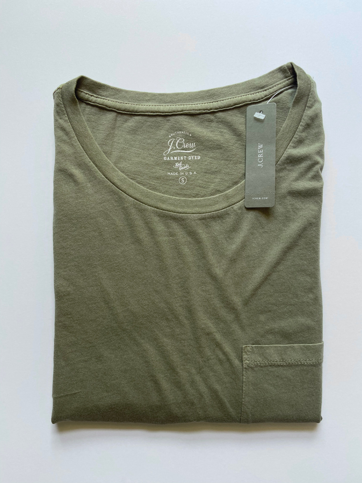 J Crew Womens Pocket Tank (NWT) Light Olive, Garment Dyed, UP TO 62% OFF MSRP