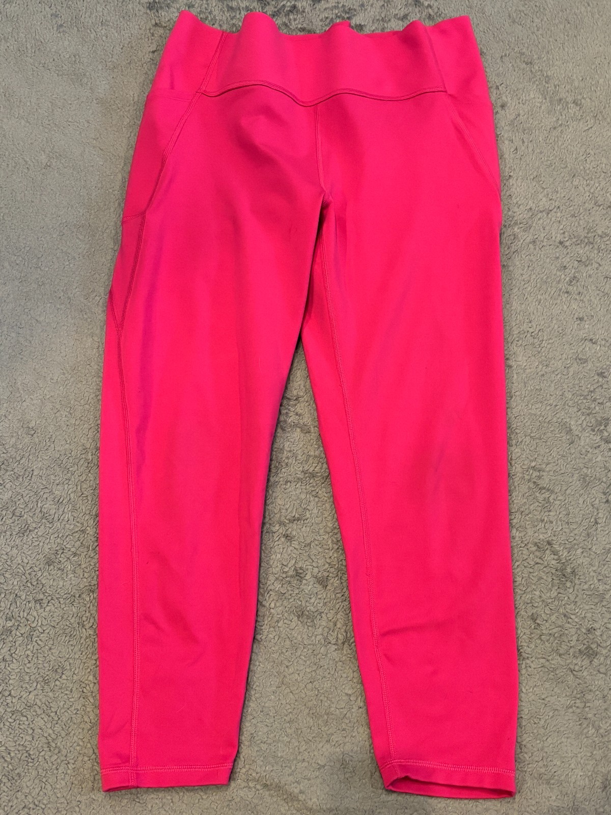 GAP Fit Leggings Womens XL Pink Side Pocket Compression Stretch Active Gym
