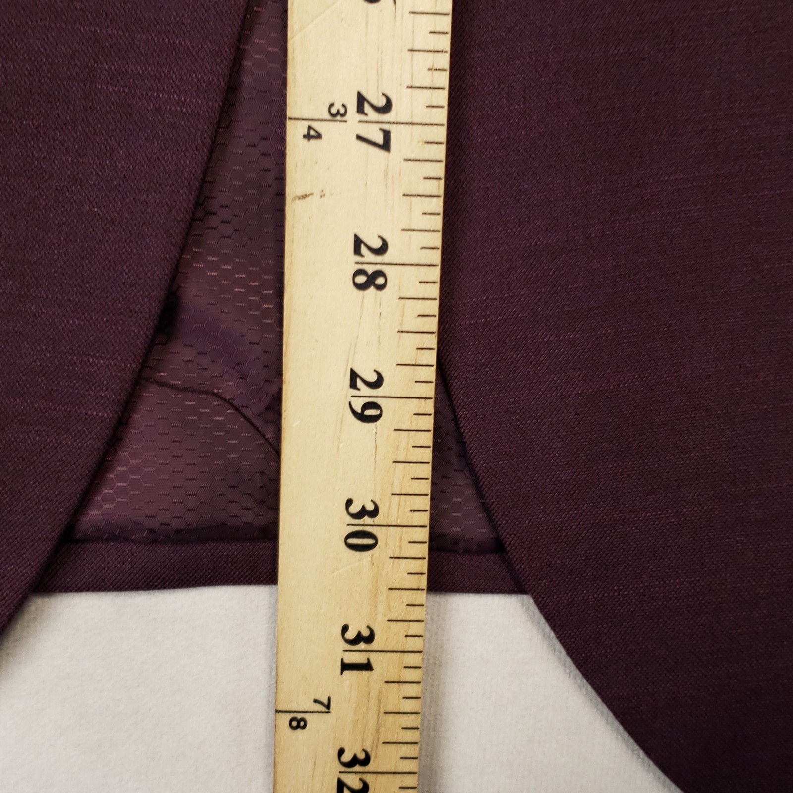 Lineage Sport Coat Men’s 46R Burgundy Two Button Double Vented Stretch Blazer
