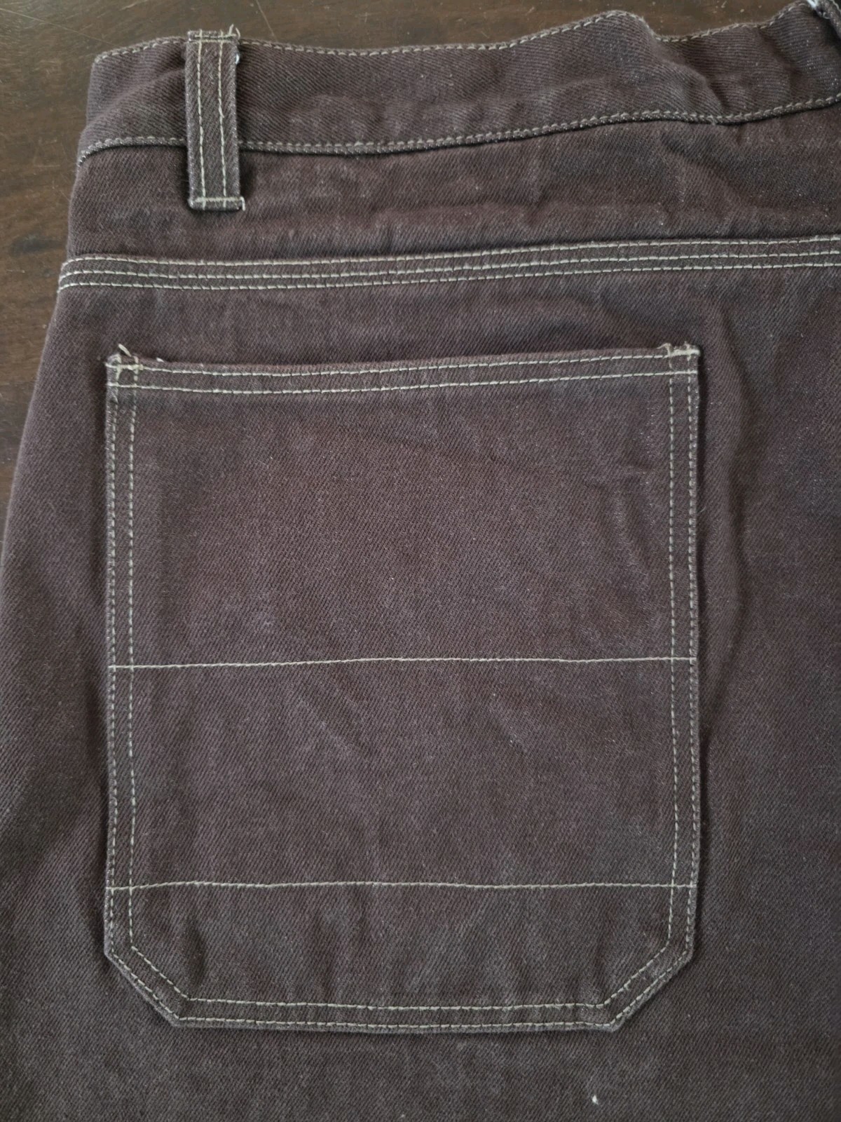 VTG KNO Betta Blue Jeans USA Shorts Y2K Denim 100% Cotton Brown Men’s Size 44