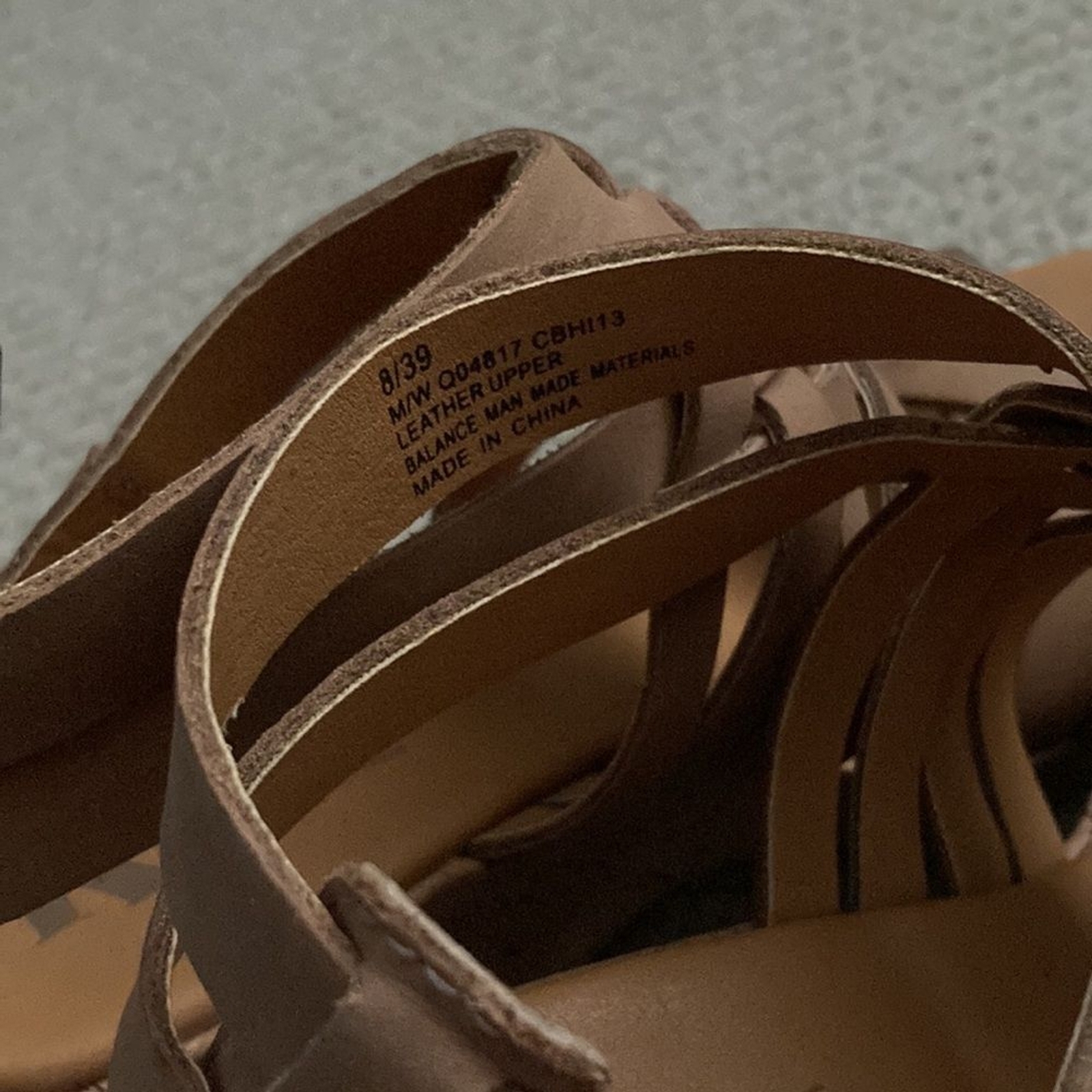 Korks by Kork-Ease Platform Cork Leather Tan Strappy Wedges High Heels Sz 8 EUC