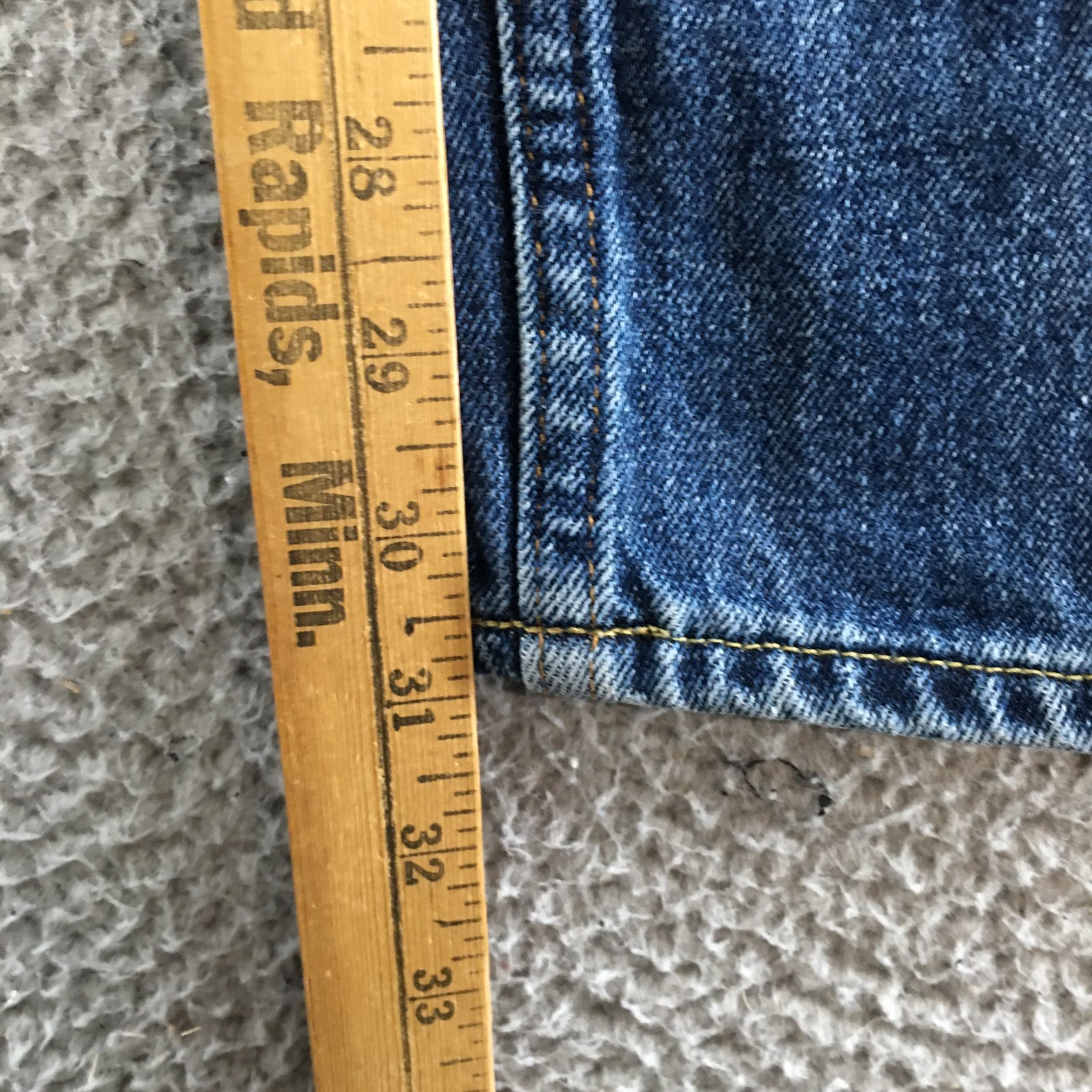 Hollister Jeans Men 30×32 Skinny Mid Rise Casual Button Fly Dark Wash Denim Blue