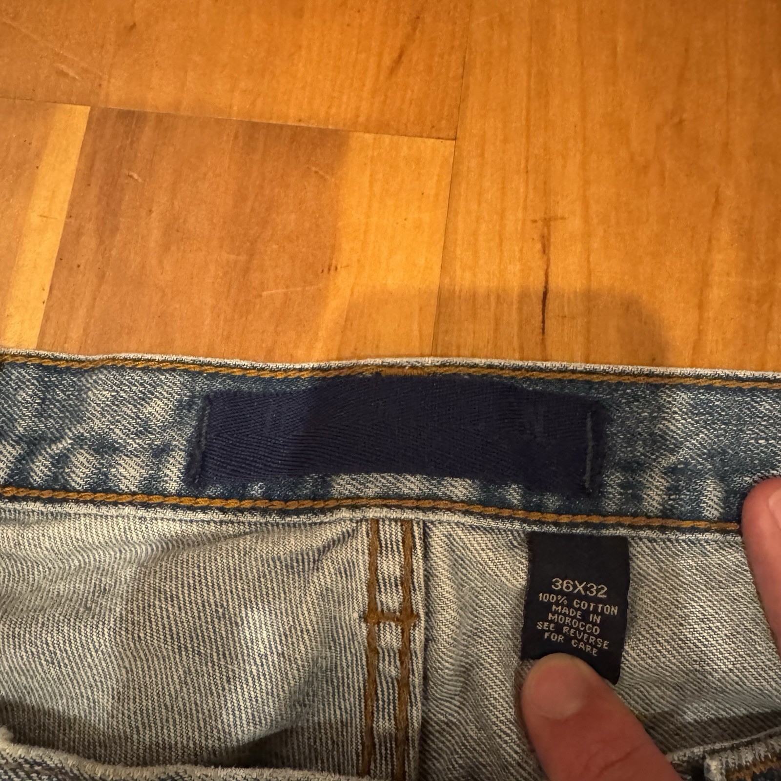 US Polo Assn. Men’s Blue Light Wash Denim Baggy Carpenter Jeans