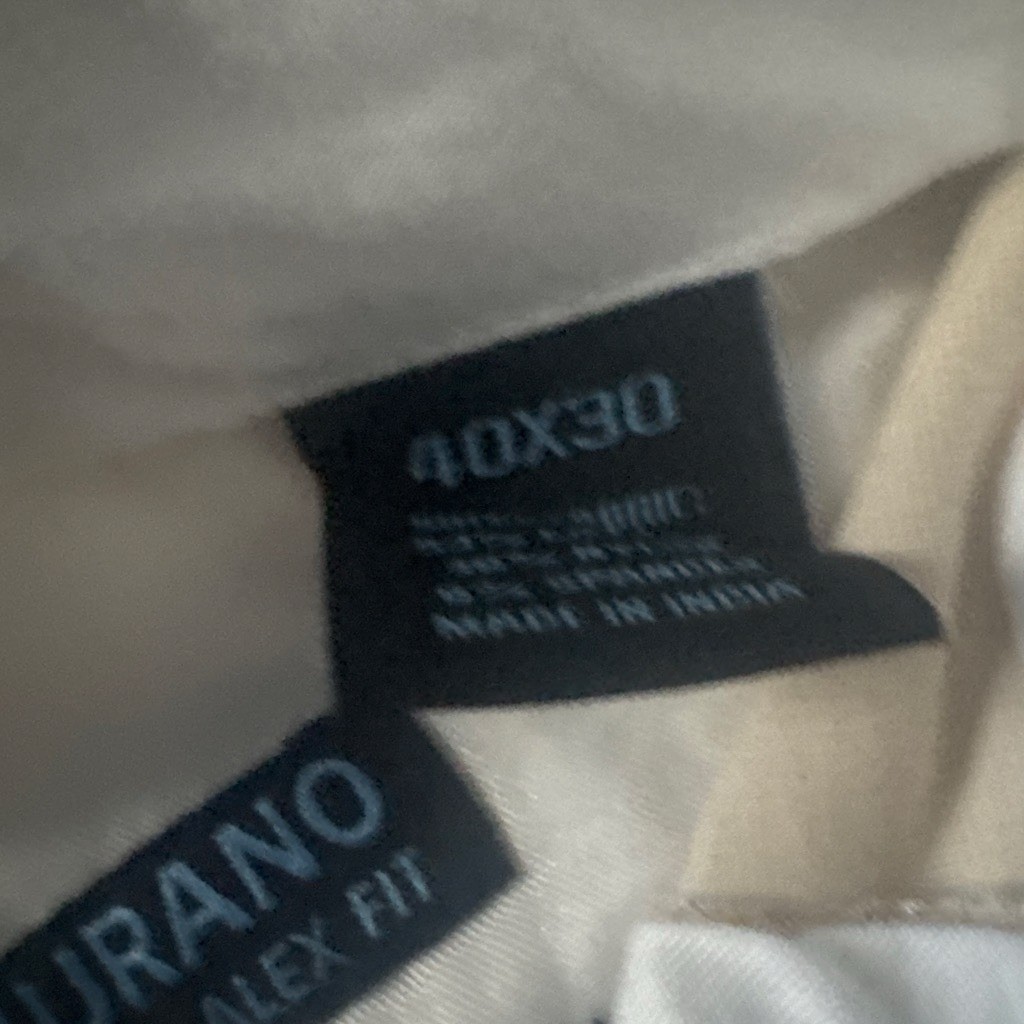 Murano Men’s Beige Dress Pants Relaxed Fit Flat Front Solid Waist 40