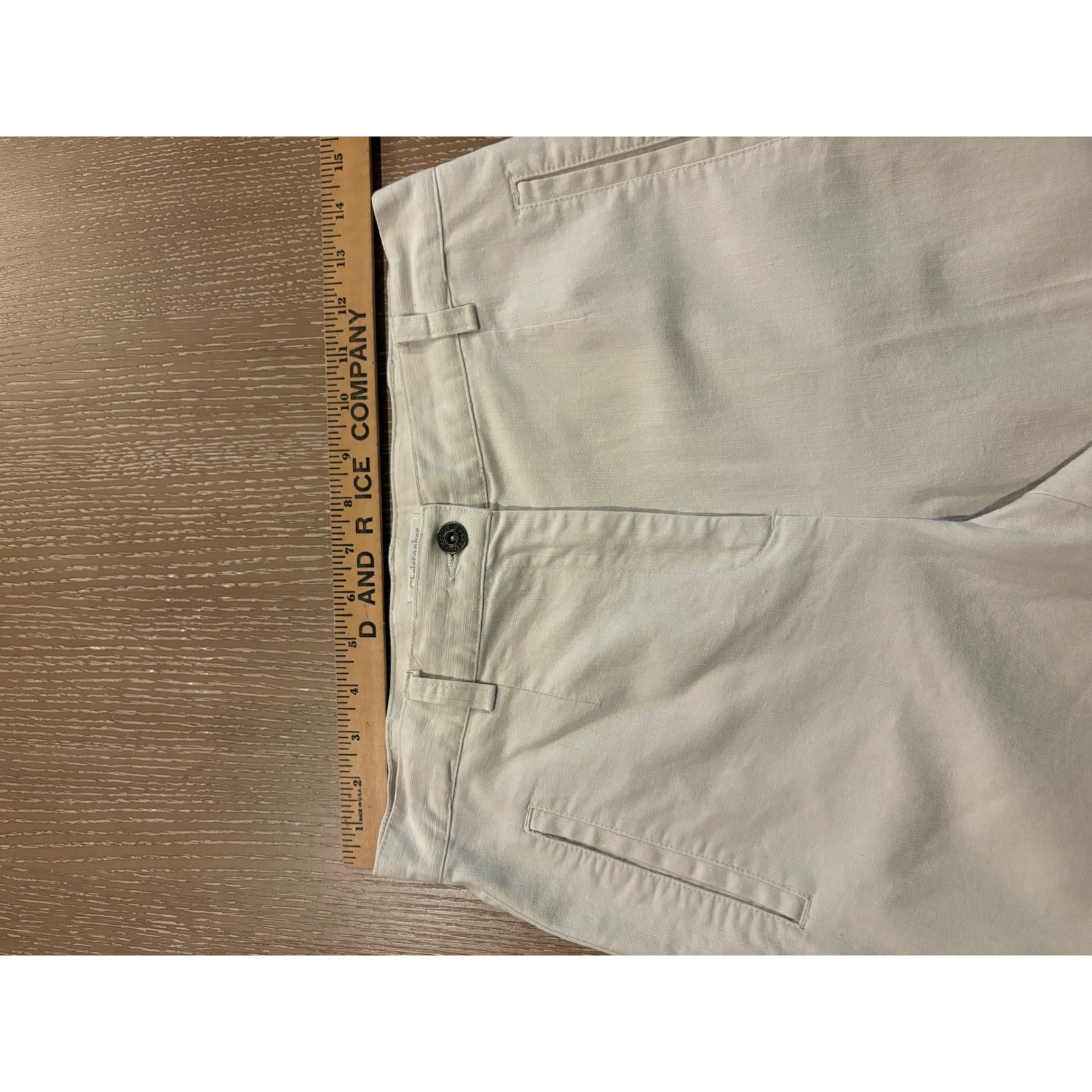 Christopher & Banks Women’s Cream Pants Size 6 Straight Leg Cotton Blend Classic