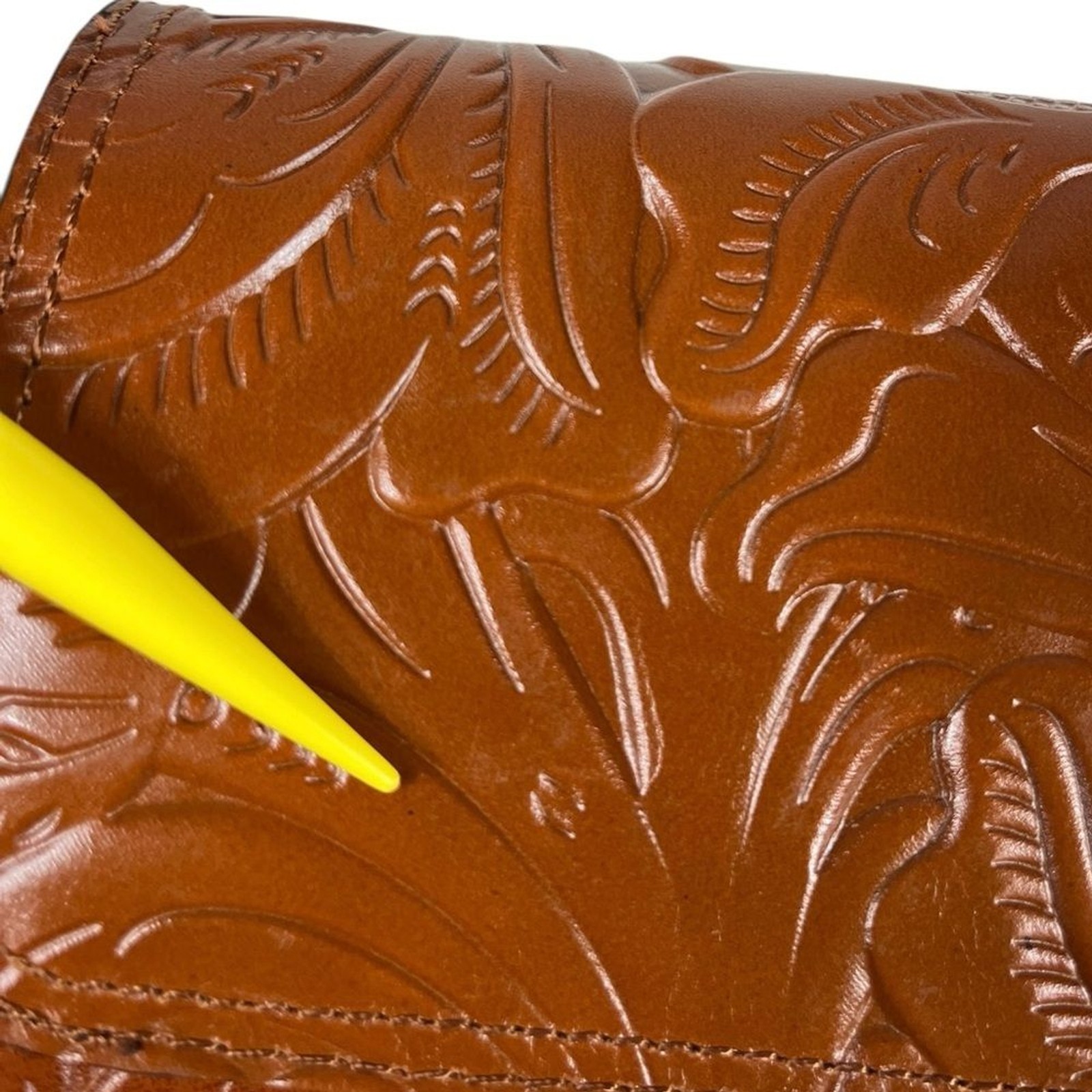Patricia Nash Carmel Tooled Leather Crossbody Balluri Florence NWT Tiny Flaws