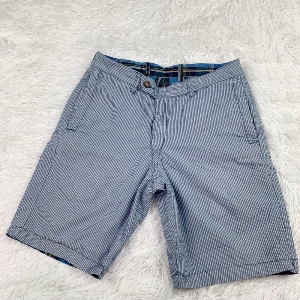 Tommy Bahama Men’s size 28 striped plaid reversible shorts