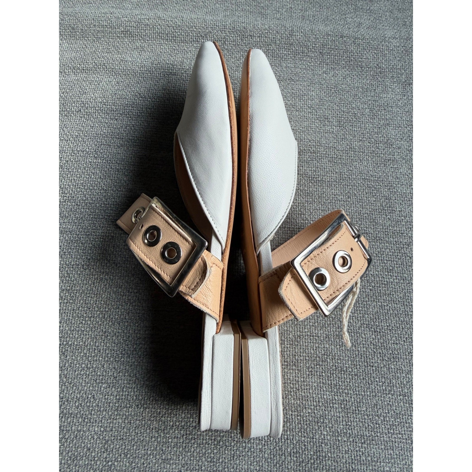 Roberto Della Croce Mules Clogs Flat Cream White Women’s 36 US 5.5