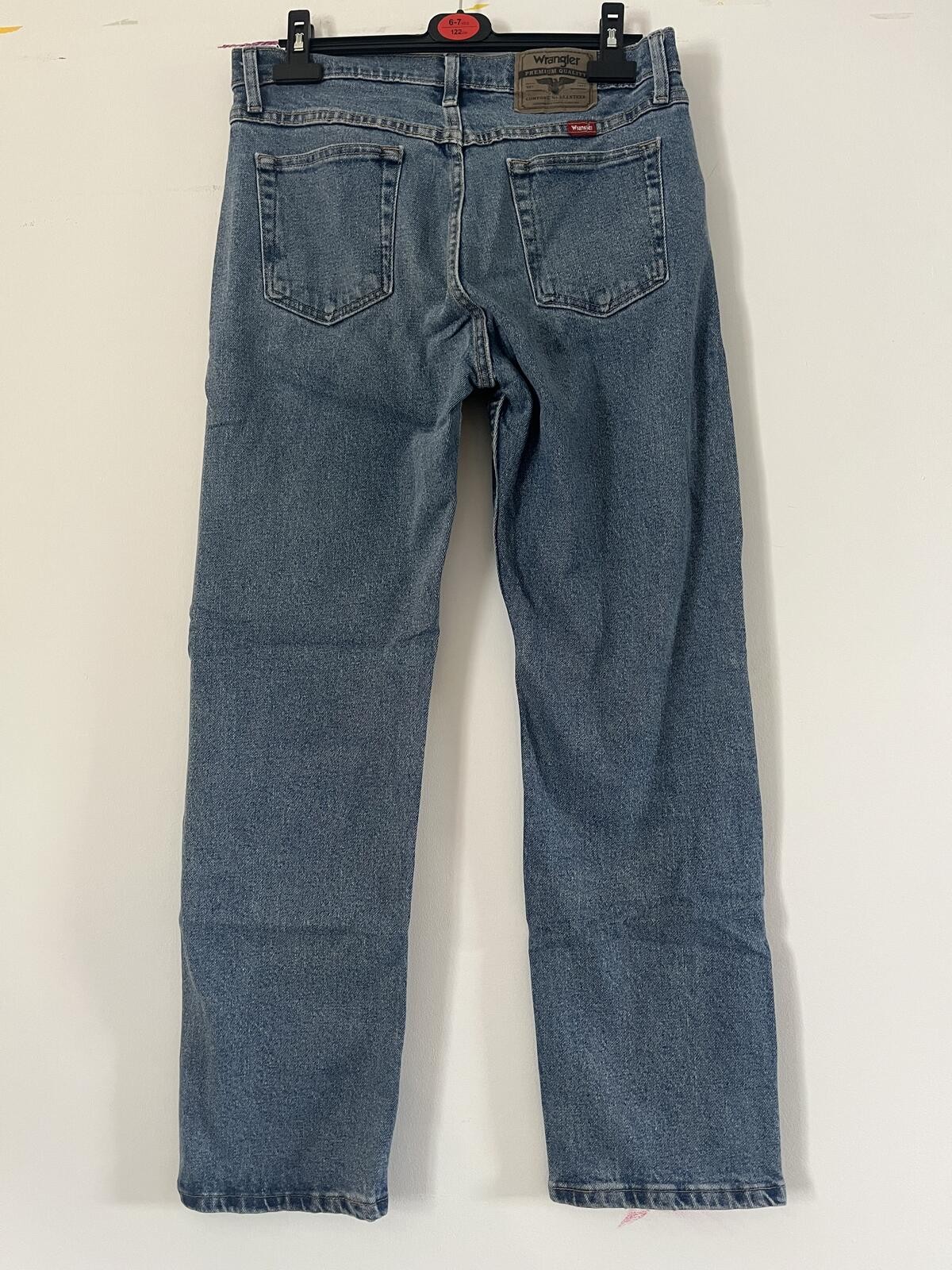Wrangler Jean Blue Denim 31×30 Straight Leg Grade A #123