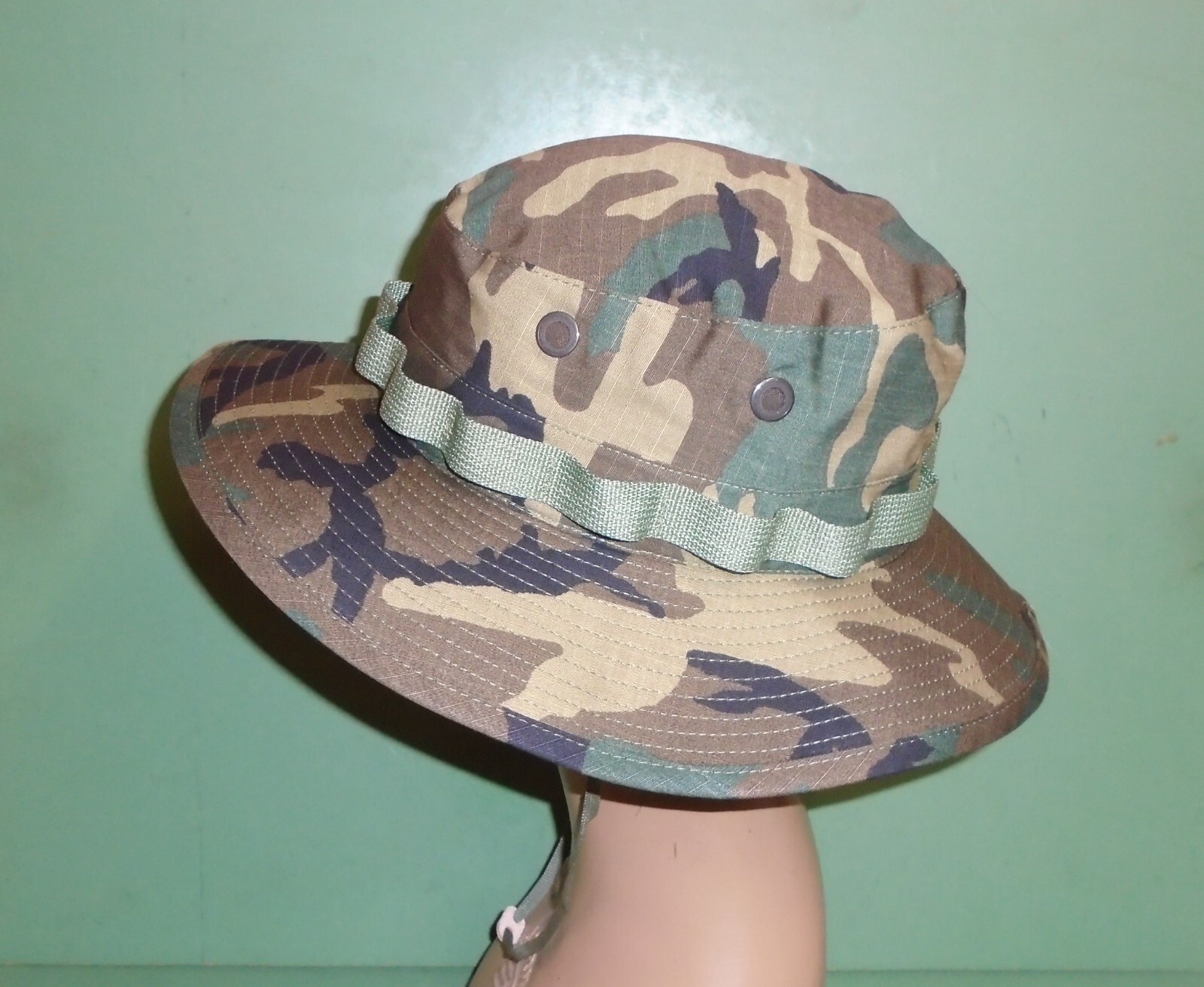 Vintage Vietnam Era ERDL Camo Ripstop Jungle Boonie Hat Cap Type II All Sizes