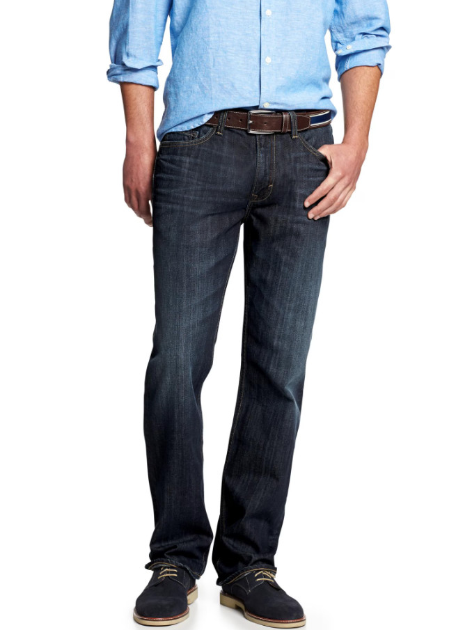 Banana Republic Men’s Classic Straight Leg Jeans Dark Indigo Size 44 x 32 RT$120