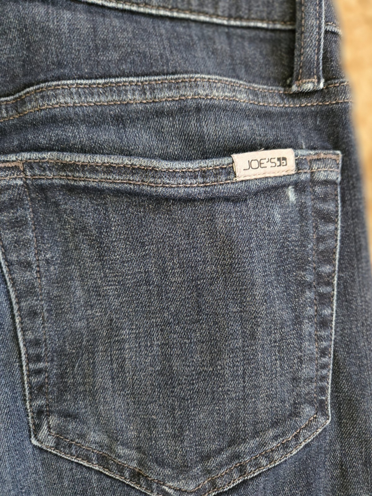 Joe’s Jeans Dark Wash Blue Denim Slim Fit Mid Rise 5-Pocket Button Jeans