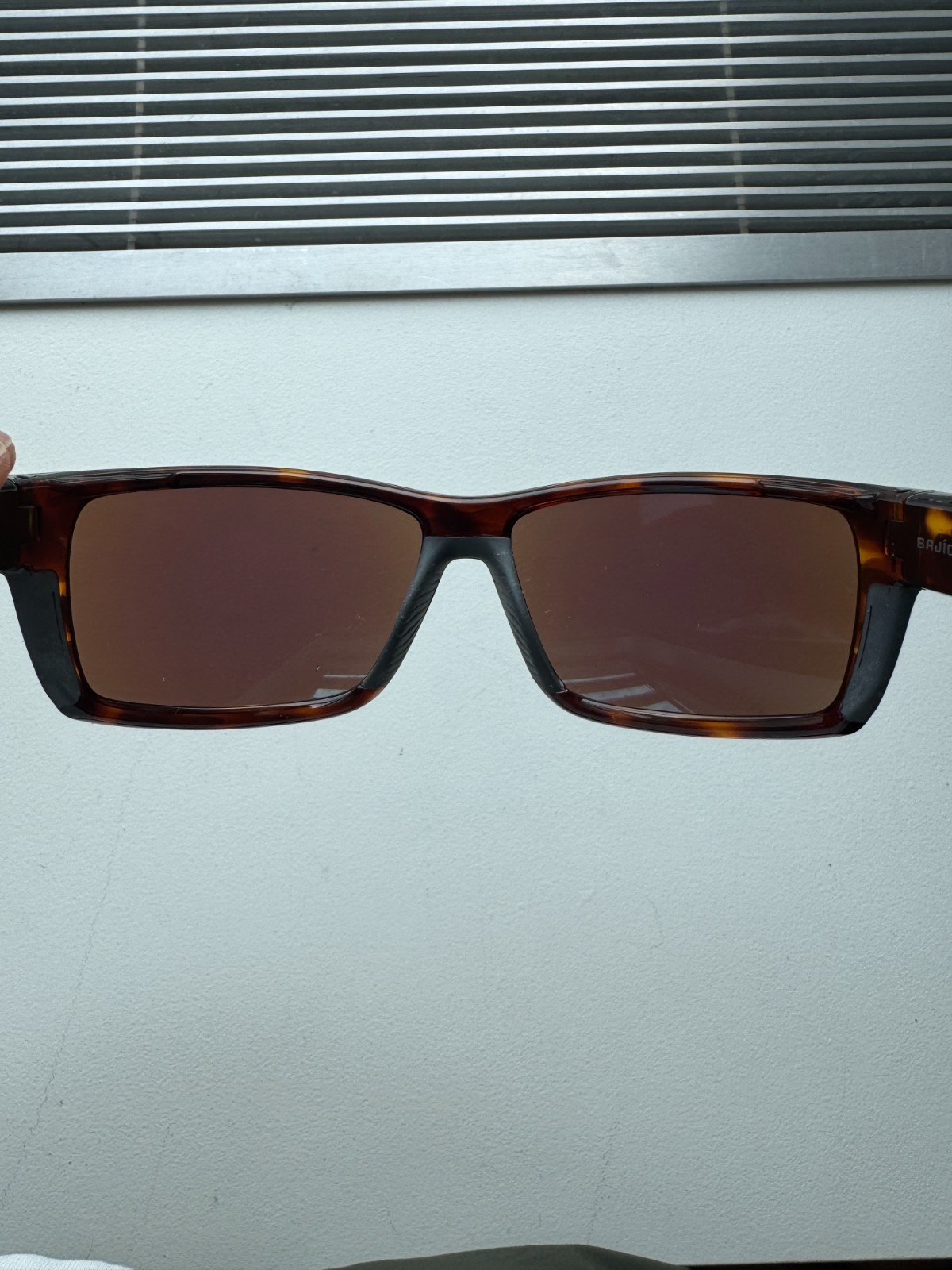Bajio Sunglasses Bales Brown tortoise with Polarized Green Mirror lenses