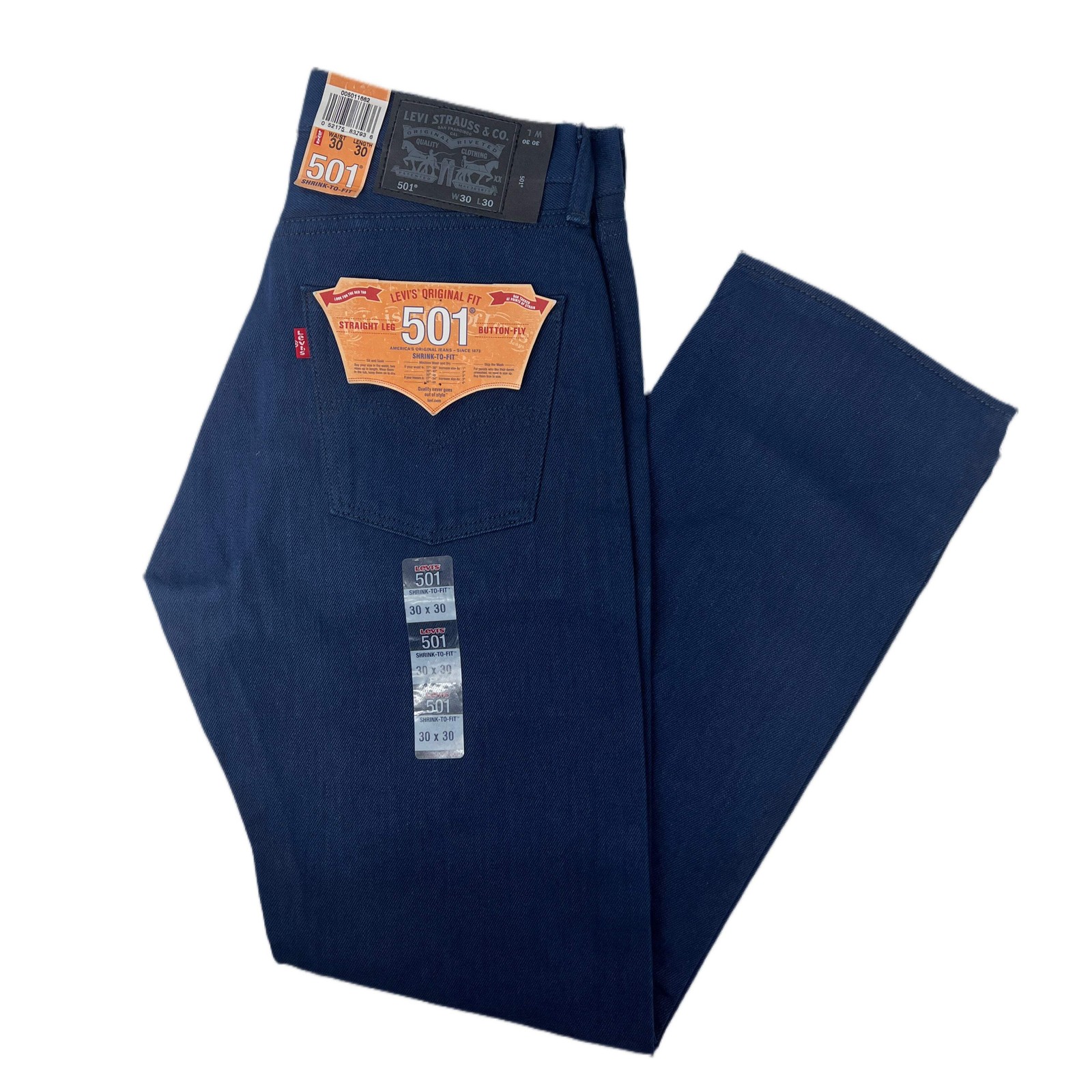 Levi’s 501 Shrink-to-Fit Jeans – Navy