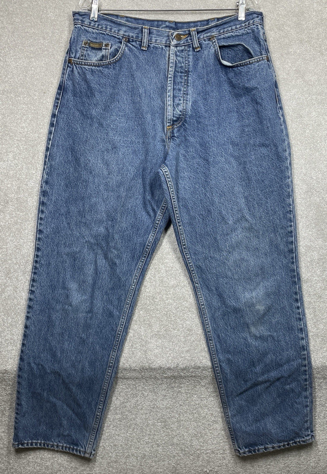 Vintage Wrangler Denim Jeans Men’s Size W38” L31” Blue Made In United Kingdom