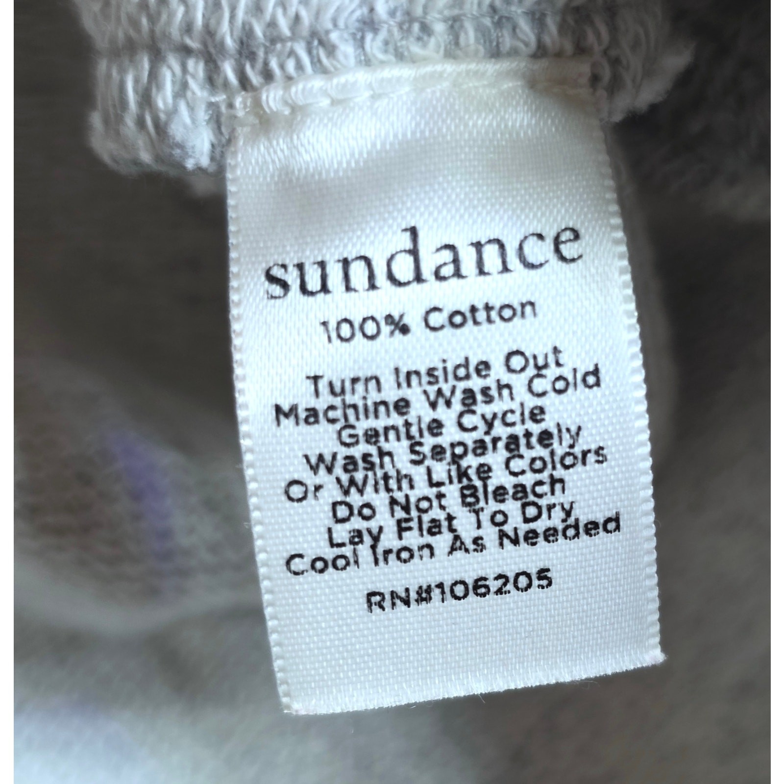 Sundance Caraway Lace Pullover Crochet Overlay Sweatshirt Top XL Gray Raw Edge