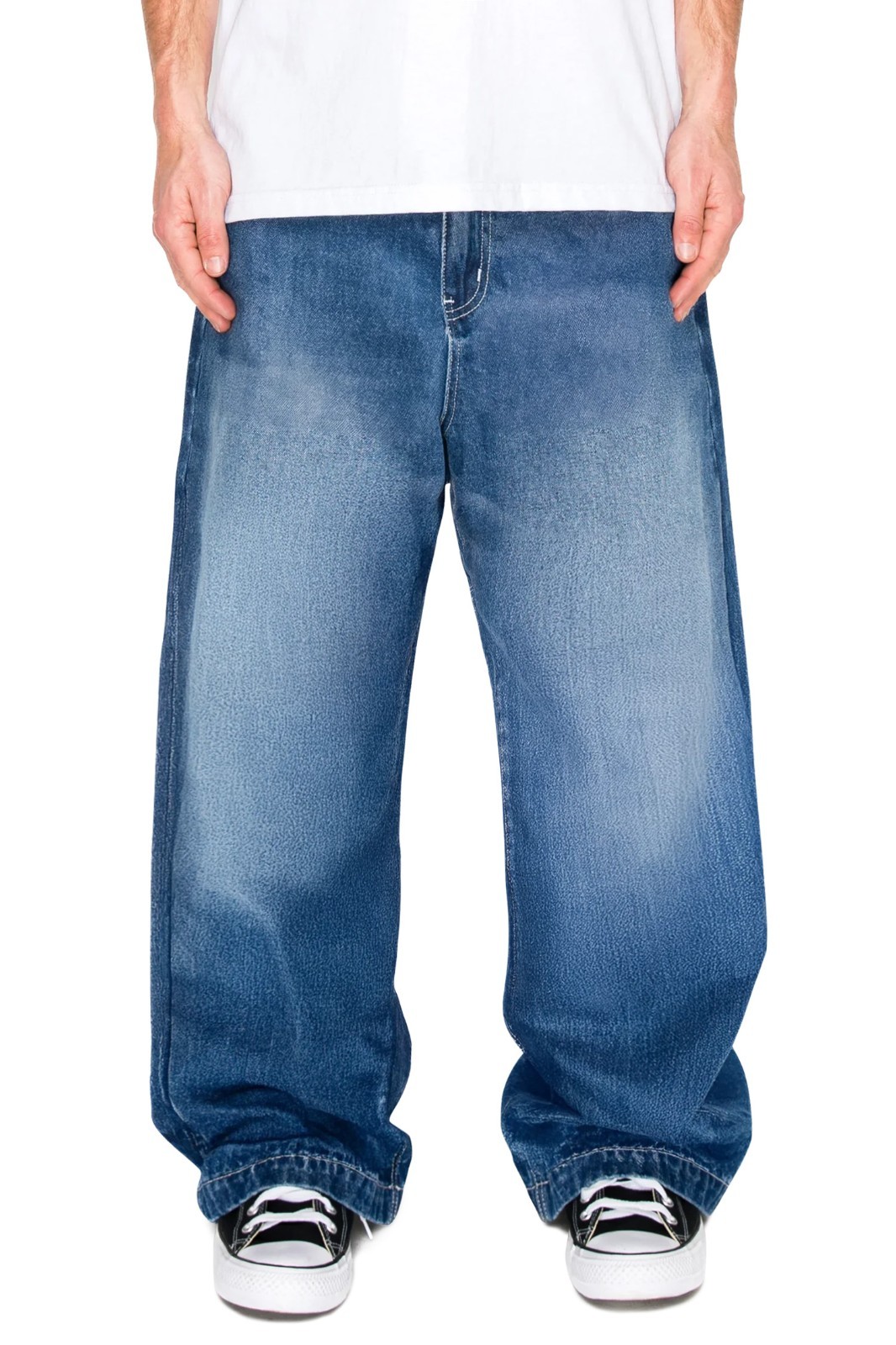 Victorious Men’s Ultra Baggy Y2K Wide-Leg Denim Jeans DL981