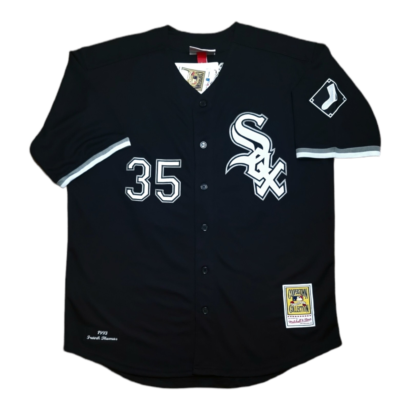 Frank Thomas Chicago White Sox 1993 Men’s Black Baseball Jersey