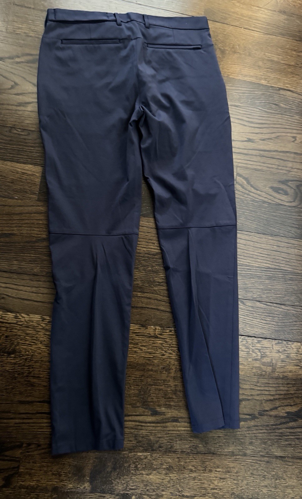 Banana Republic Men’s Stretch Slim Fit Flat Front Pant, 32×34, NAVY Blue, NEW