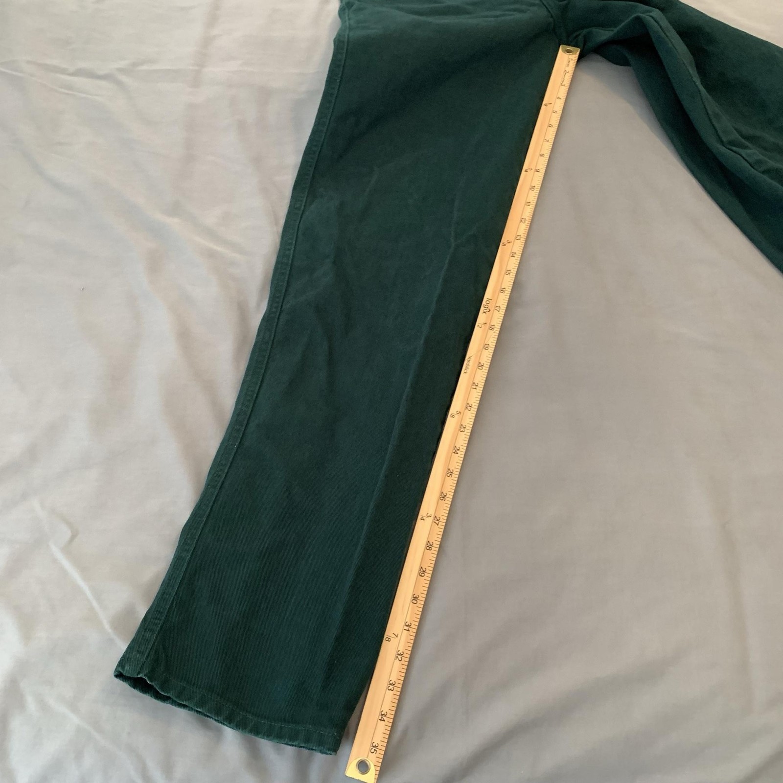 Vintage Quarter Horse Bar None Riding Jeans Juniors 13-14 (26×35) Green Bareback
