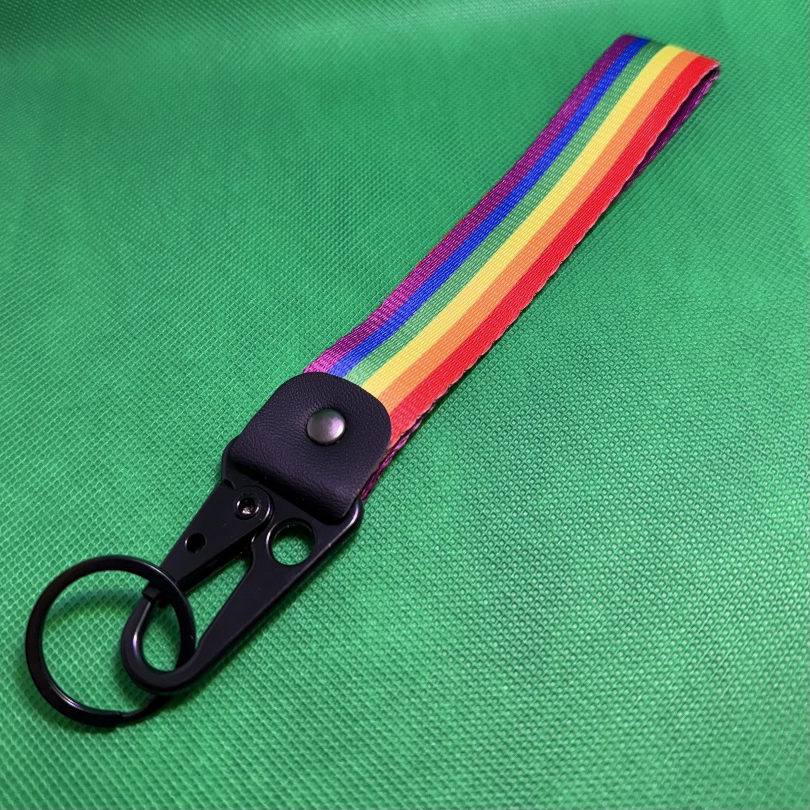Rainbow Stripes Wrist Strap Keychain – Pride Swag – LGBTQ Gay Queer