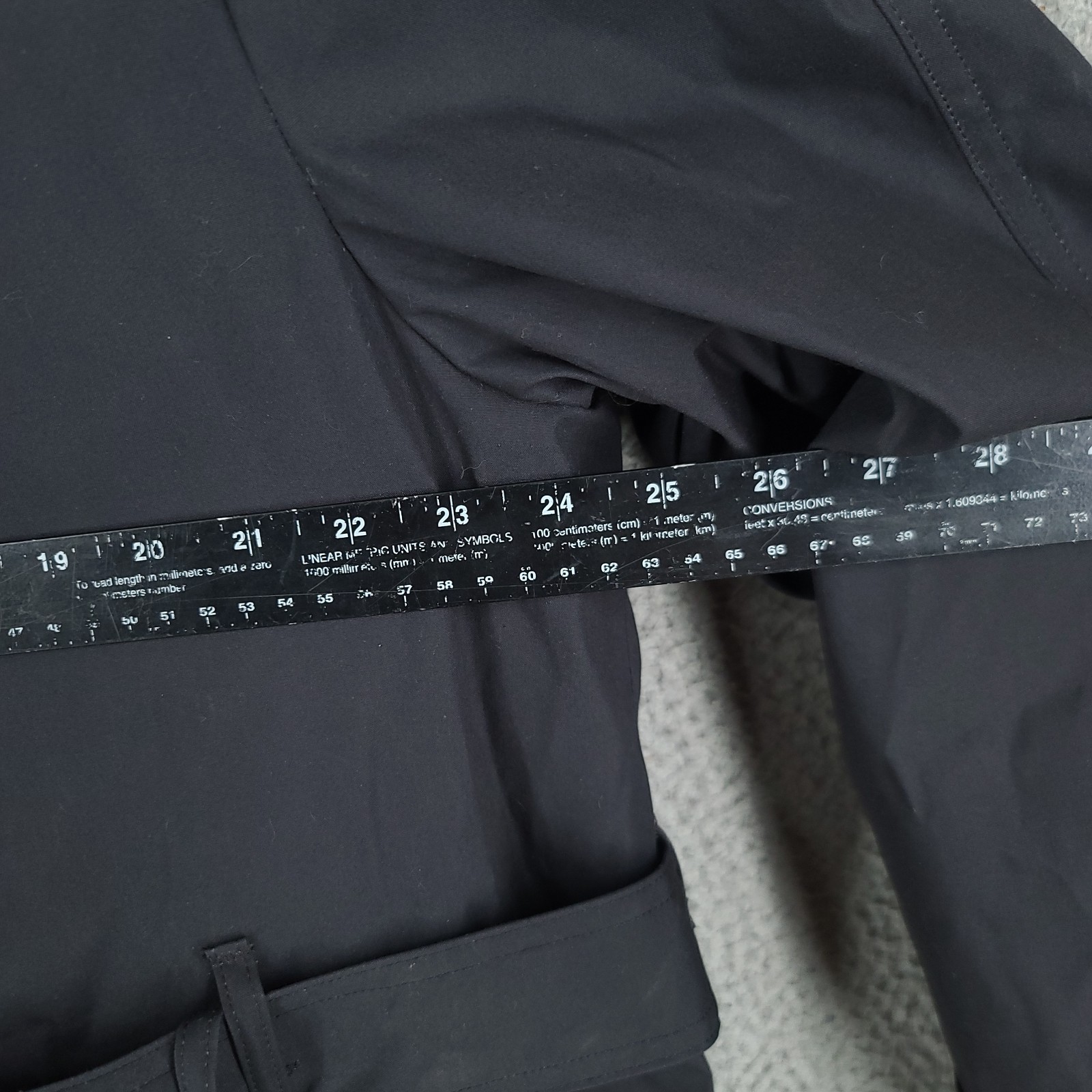 Defence Logistics Trench Pea Coat Mens 44L Black All Weather Army Lined NWT FLAW