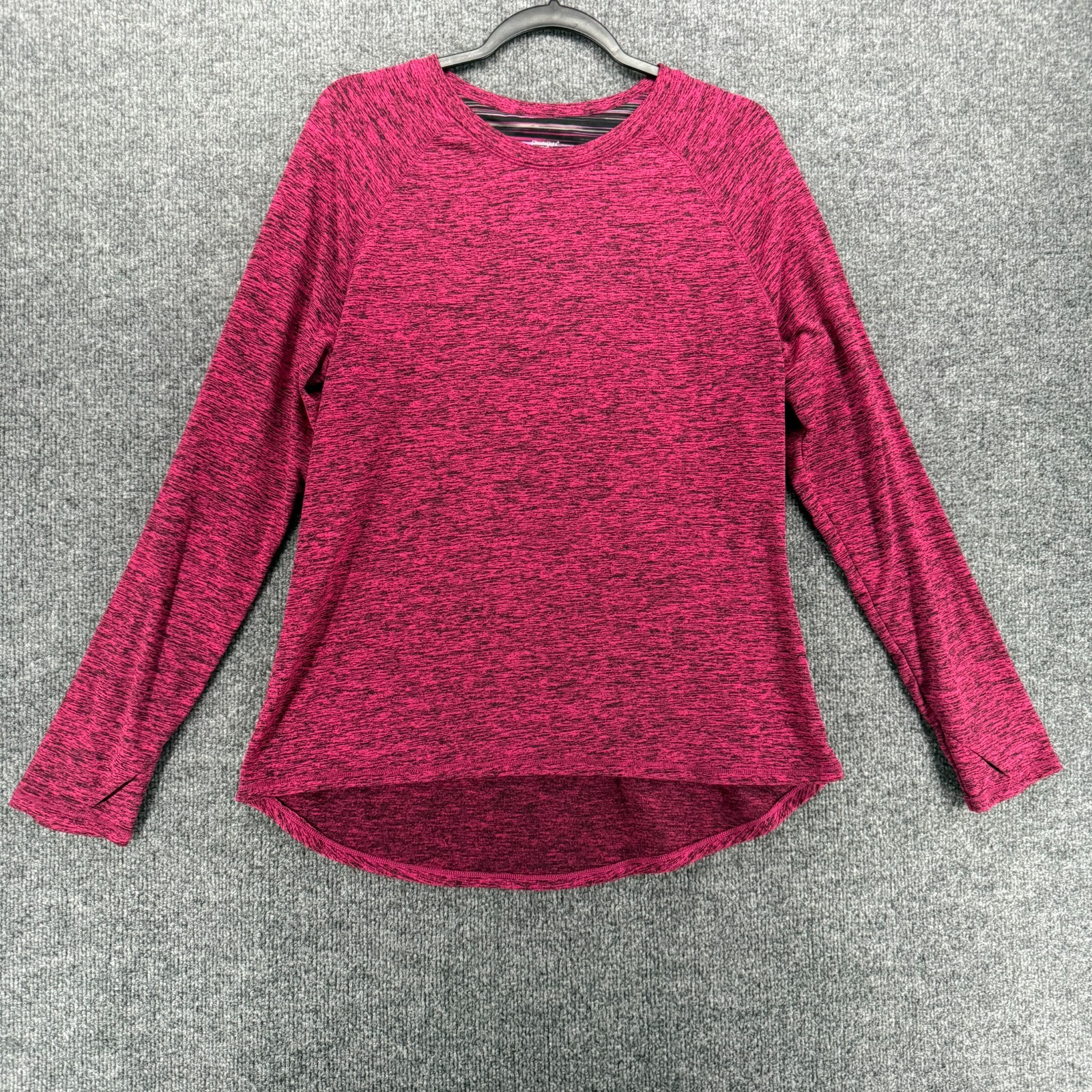 Cuddl Duds Shirt Women XL Purple Pullover Lined Long Sleeve Climate Right Causal