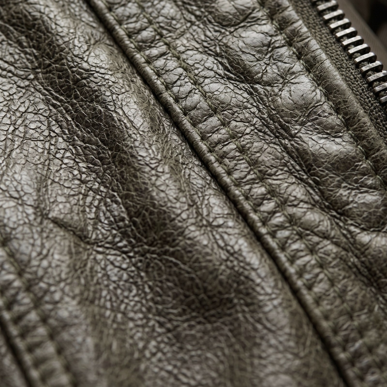 Men’s Distressed Brown Leather Jacket – Cafe Racer Style Quilted Biker Jacket