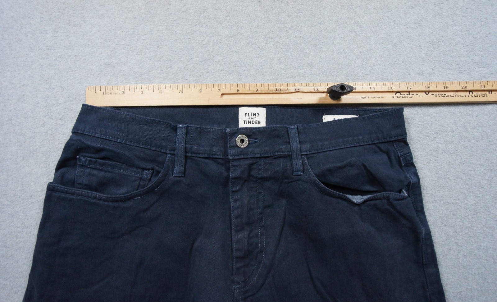 Flint and Tinder Pants Mens 32×30 Blue Chino Slim Fit Stretch Casual Adult 365