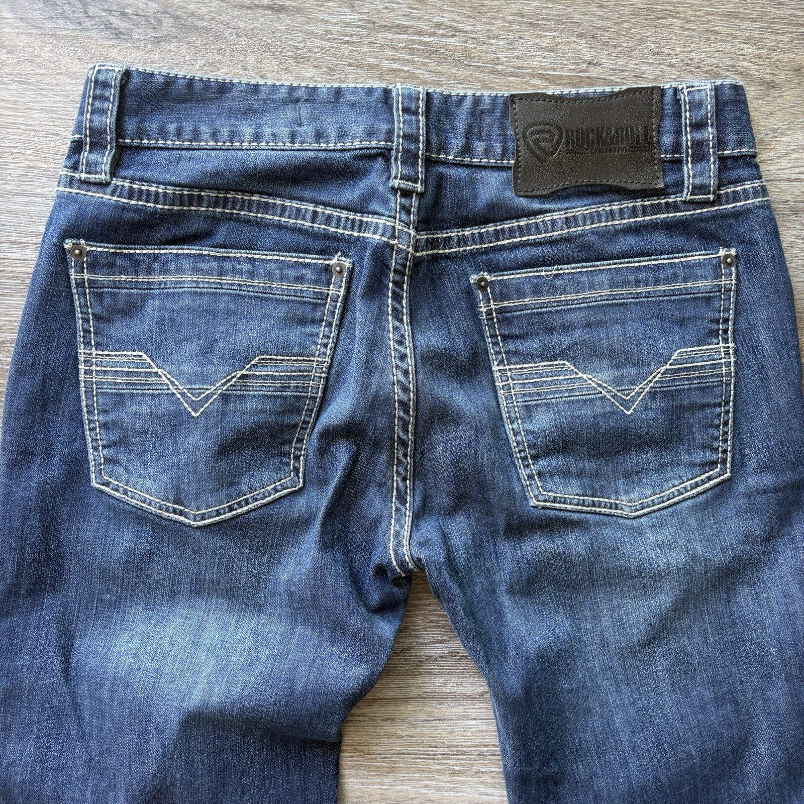 Rock & Roll Denim Men’s Pistol Straight Cowboy Western 30×34