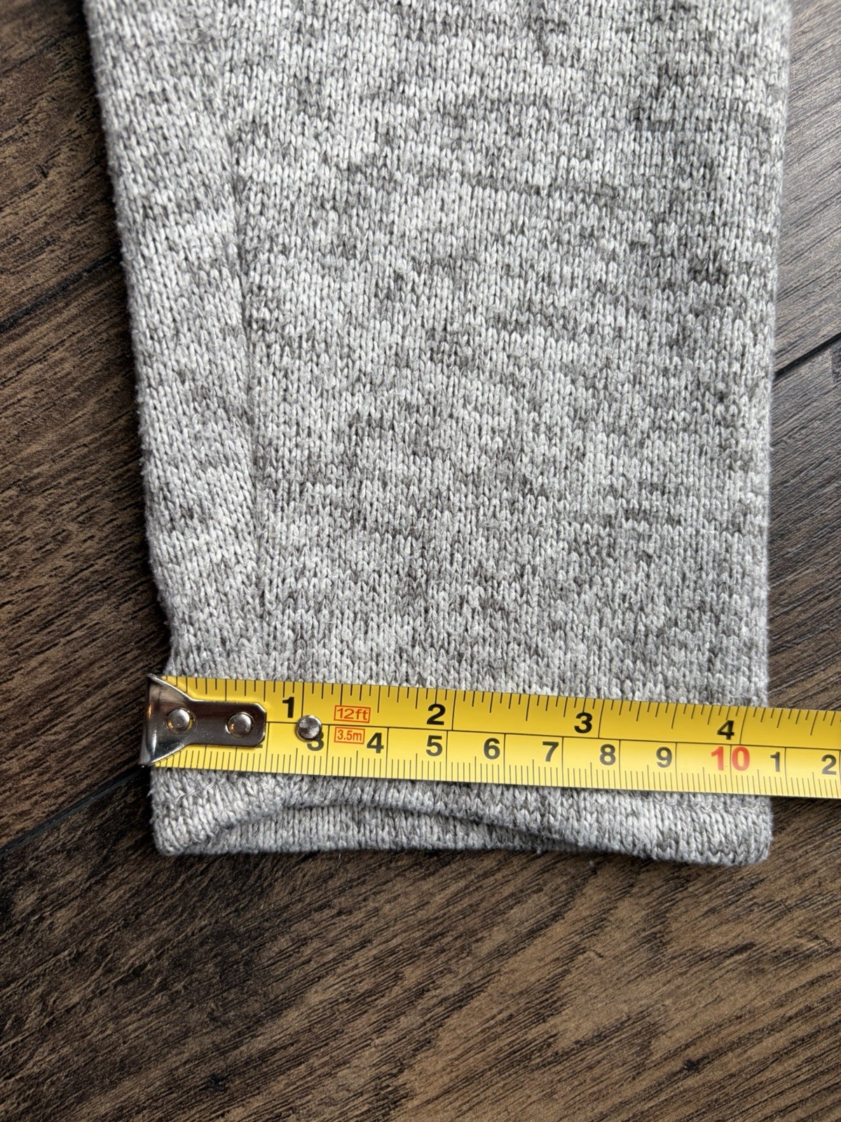 Simply Southern Women’s Heather Grey Quarter-Snap Knit Pullover Sweater Size L