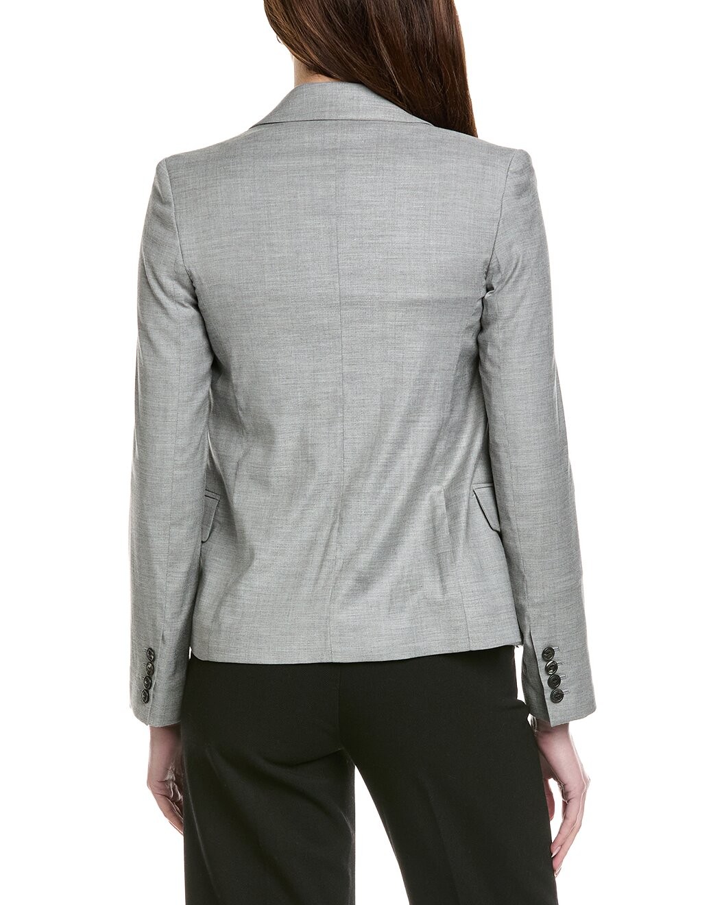 ELEVENTY WOMEN’S LIGHT GREY DOUBLE-BREASTED BLAZER MSRP $1295