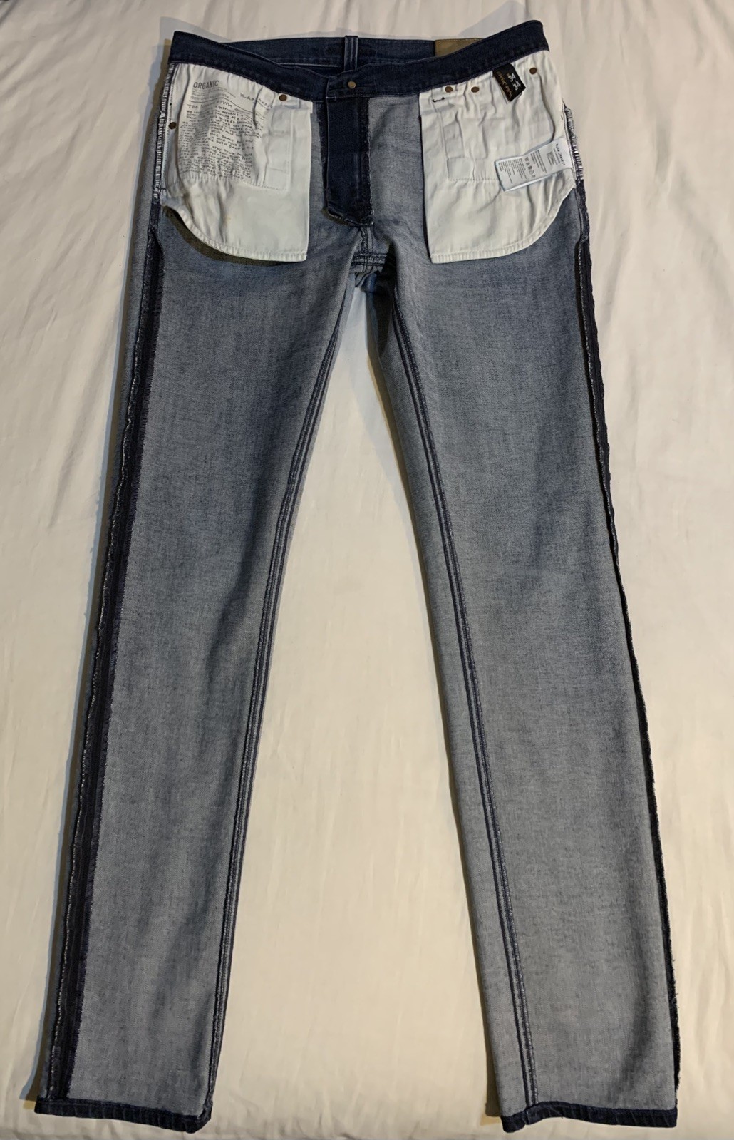 Nudie Jeans Co, Lean Dean, Deep Sparkle, 98% Cotton 2% Elastane, Size 34 x 34.