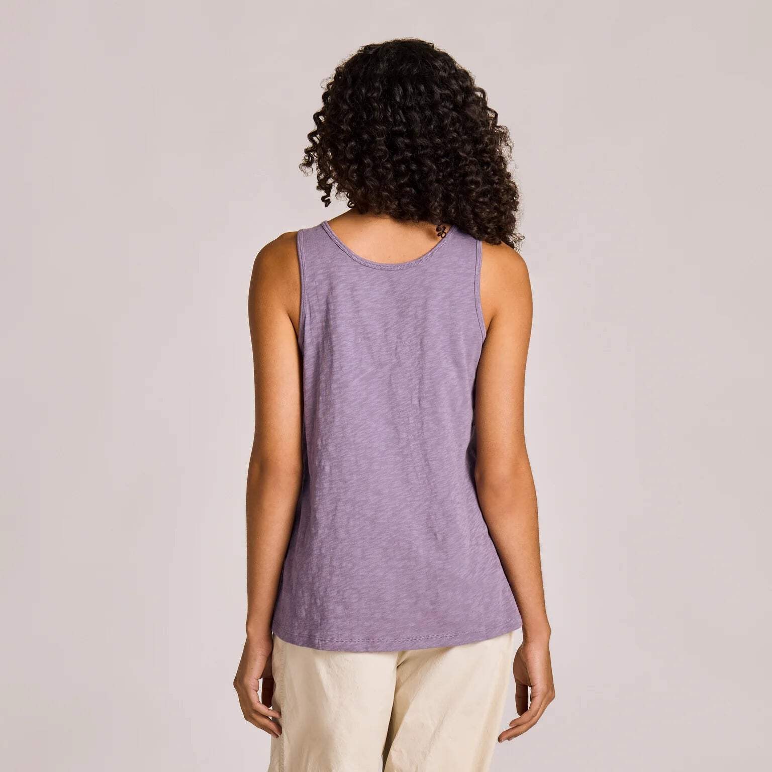 Life is Good 153731 – Women’s Crafty Flower Slub Easy Fit Tank – Dusk Purple