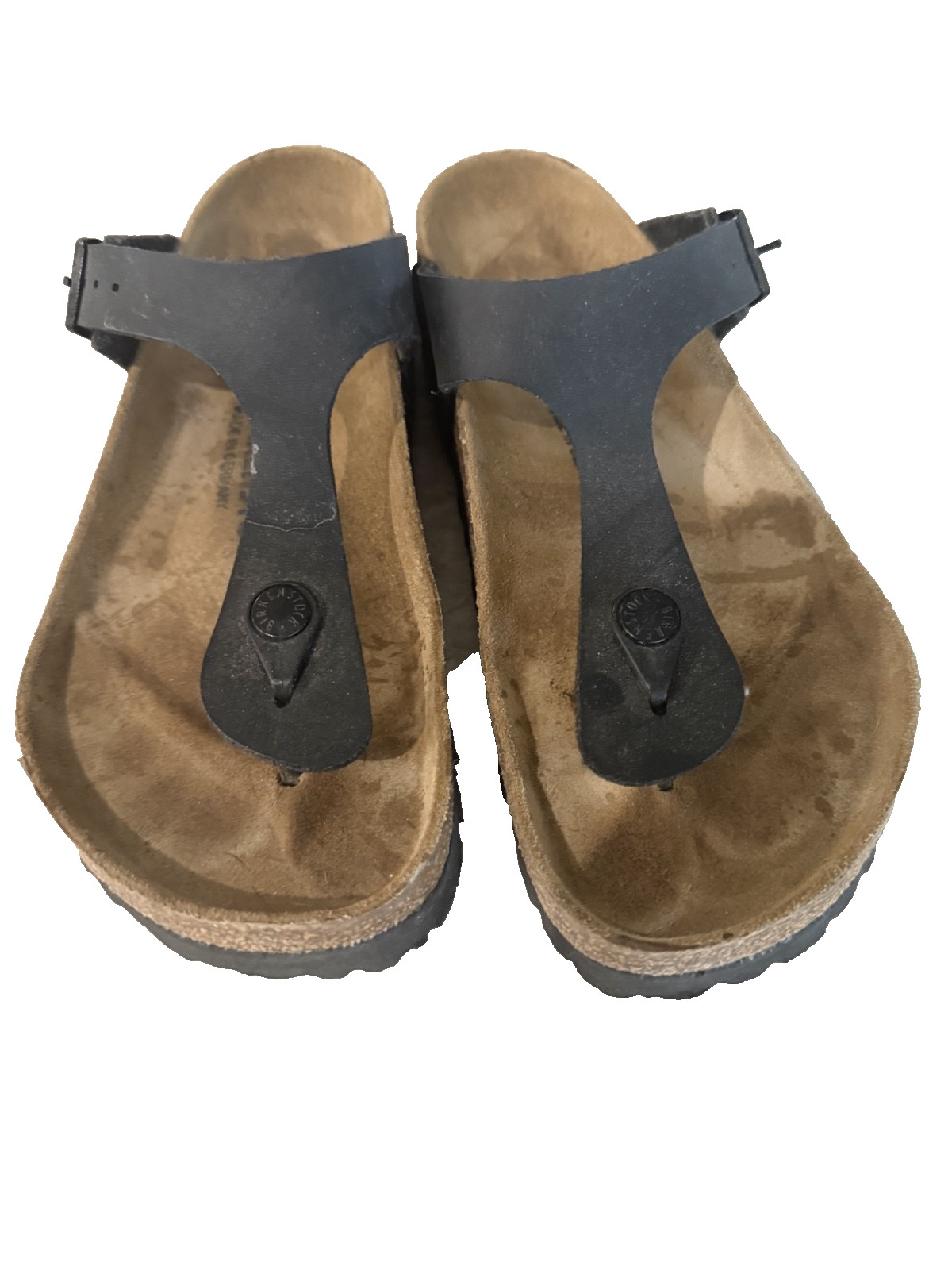 Birkenstock Gizeh Black Thong Sandals Size 38 EU 7 US Women’s Comfort