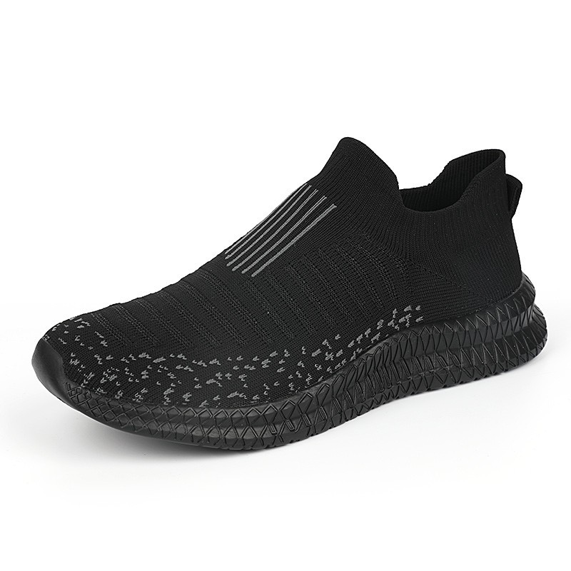 Men’s Slip-On Sneakers Breathable Lightweight Walking Shoes Non-Slip Comfort